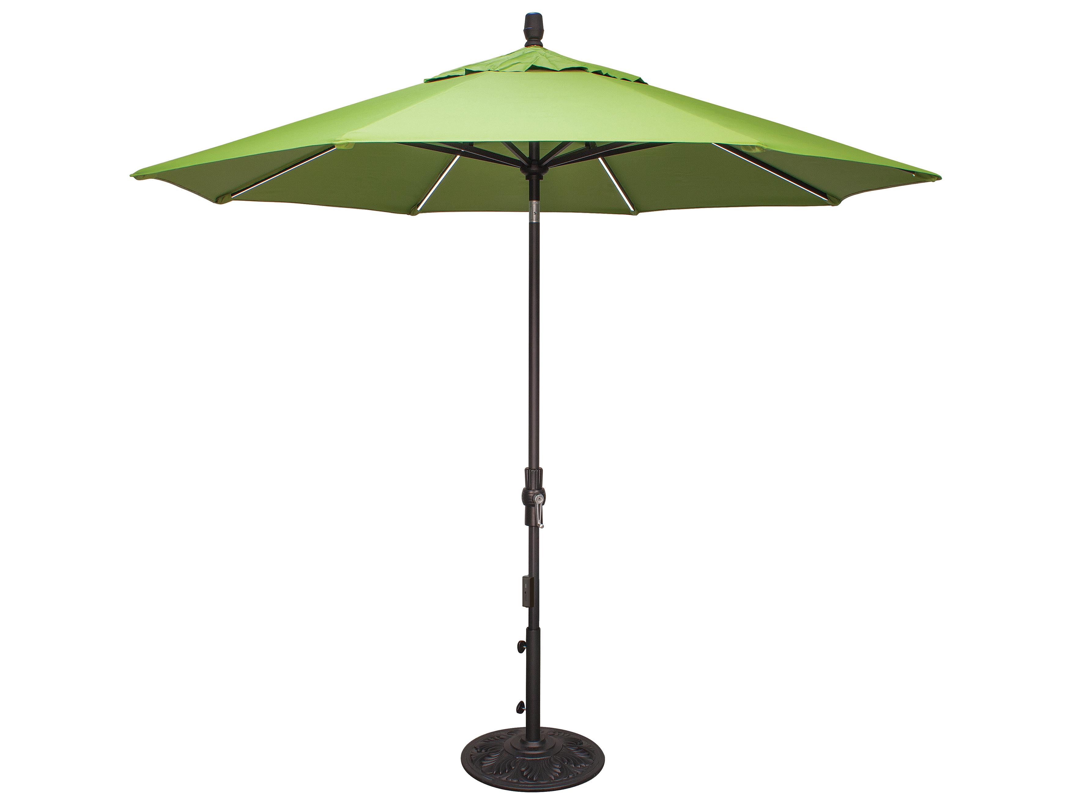 Treasure Garden 9 Foot Starlux Octagon Crank Lift Collar Tilt Outdoor Patio Umbrella