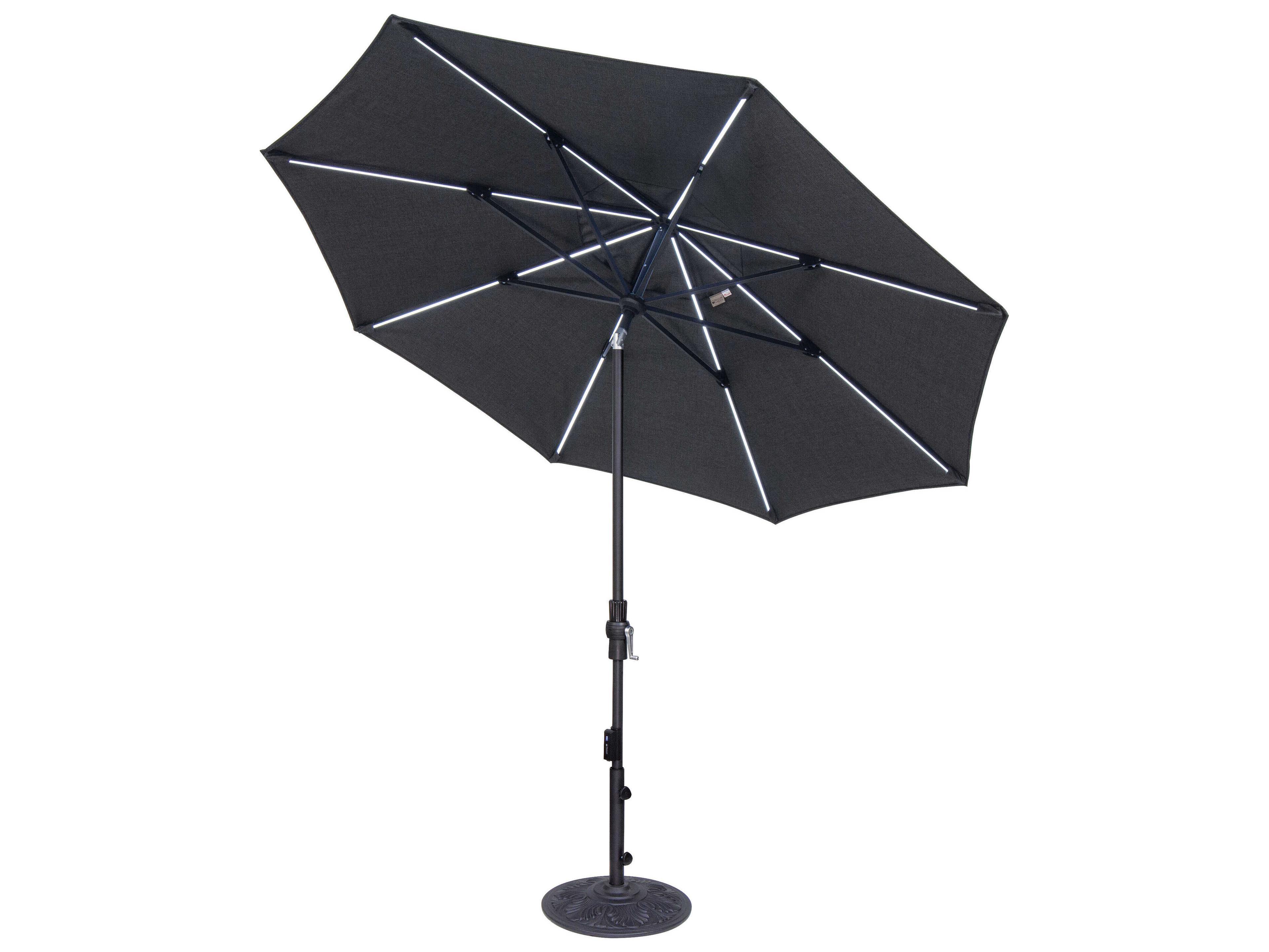 Treasure Garden QuickShip 9 Foot Starlux Octagon Crank Lift Collar Tilt Outdoor Umbrella
