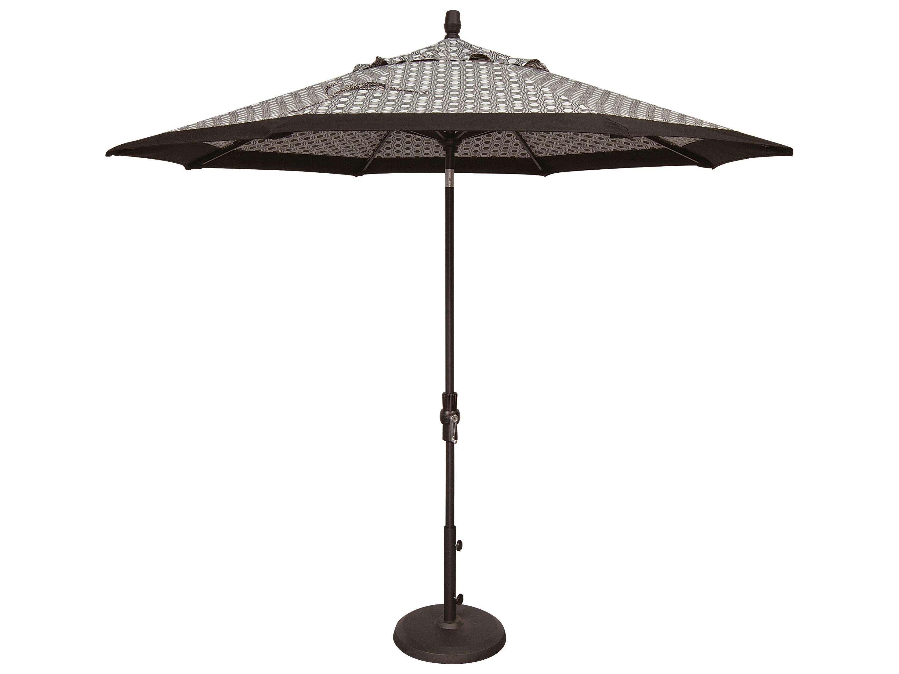 Treasure Garden Special Order Sunbrella Market Aluminum 9 Foot Octagon Collar Tilt Crank Lift Outdoor Patio Umbrella