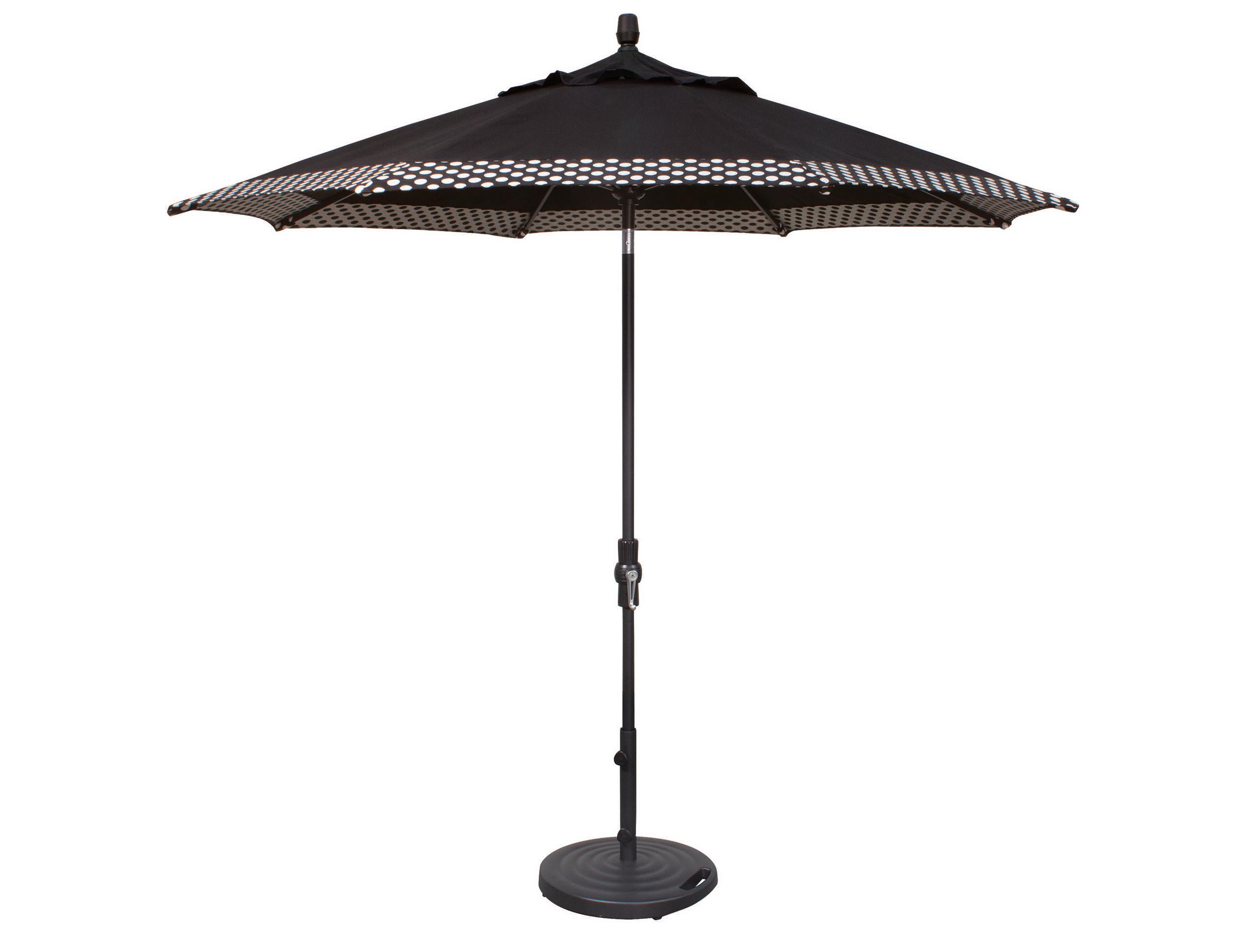 Treasure Garden Quick Ship Market Aluminum 9 Foot Octagon Collar Tilt Crank Lift Patio Umbrella