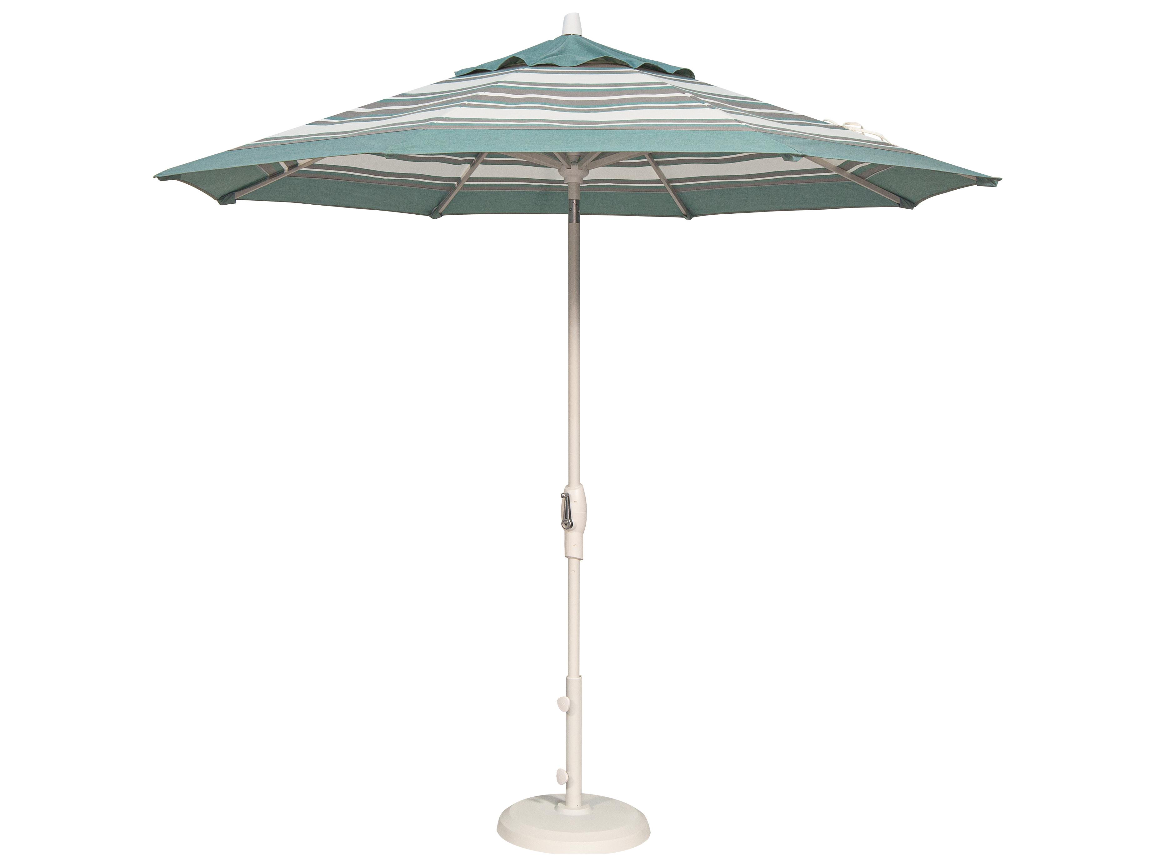 Treasure Garden Market Aluminum 9 Foot Octagon Auto Tilt Crank Lift Outdoor Umbrella