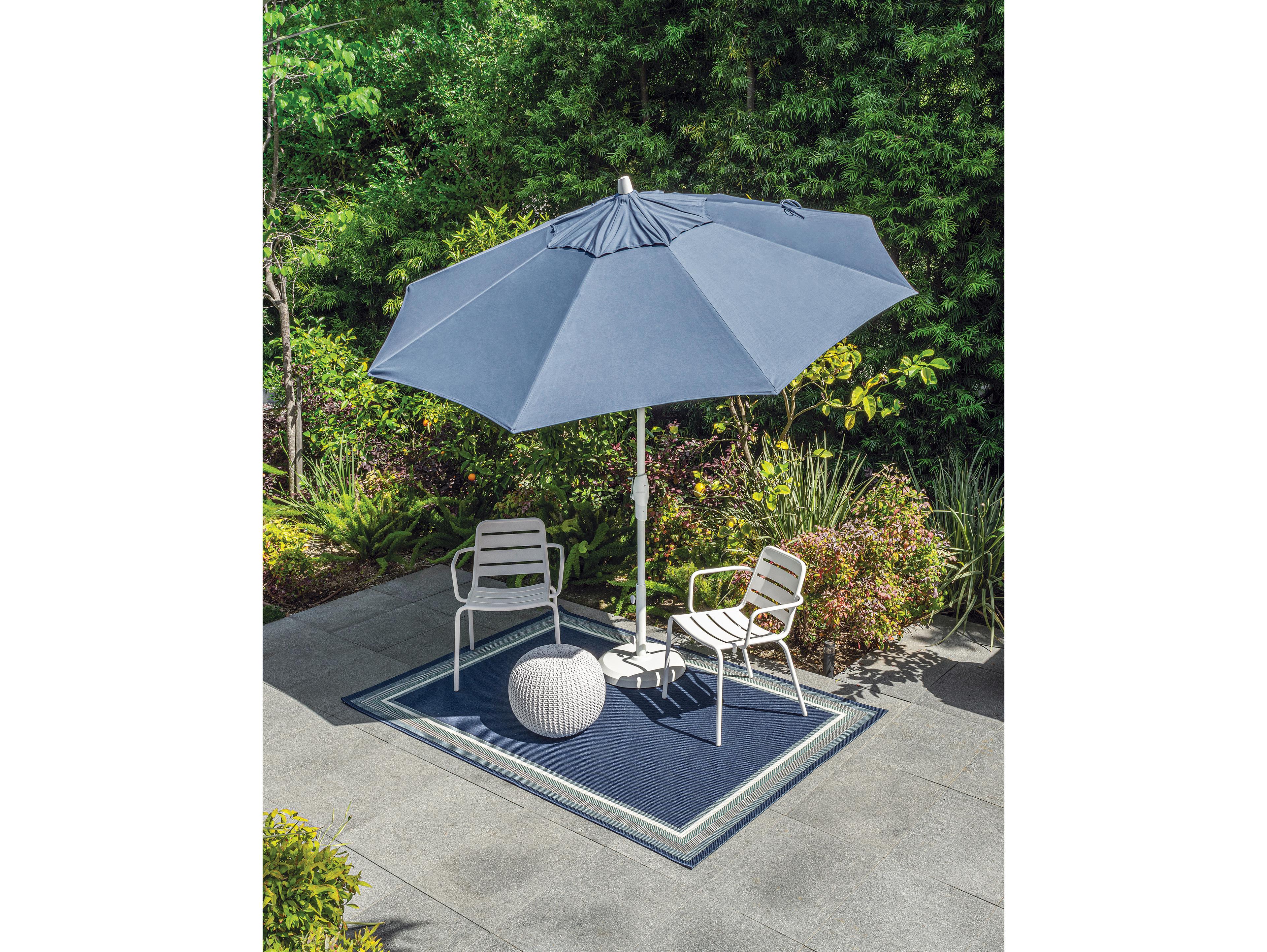 Treasure Garden Quick Ship Market Aluminum 9 Foot Octagon Auto Tilt Crank Lift Patio Umbrella