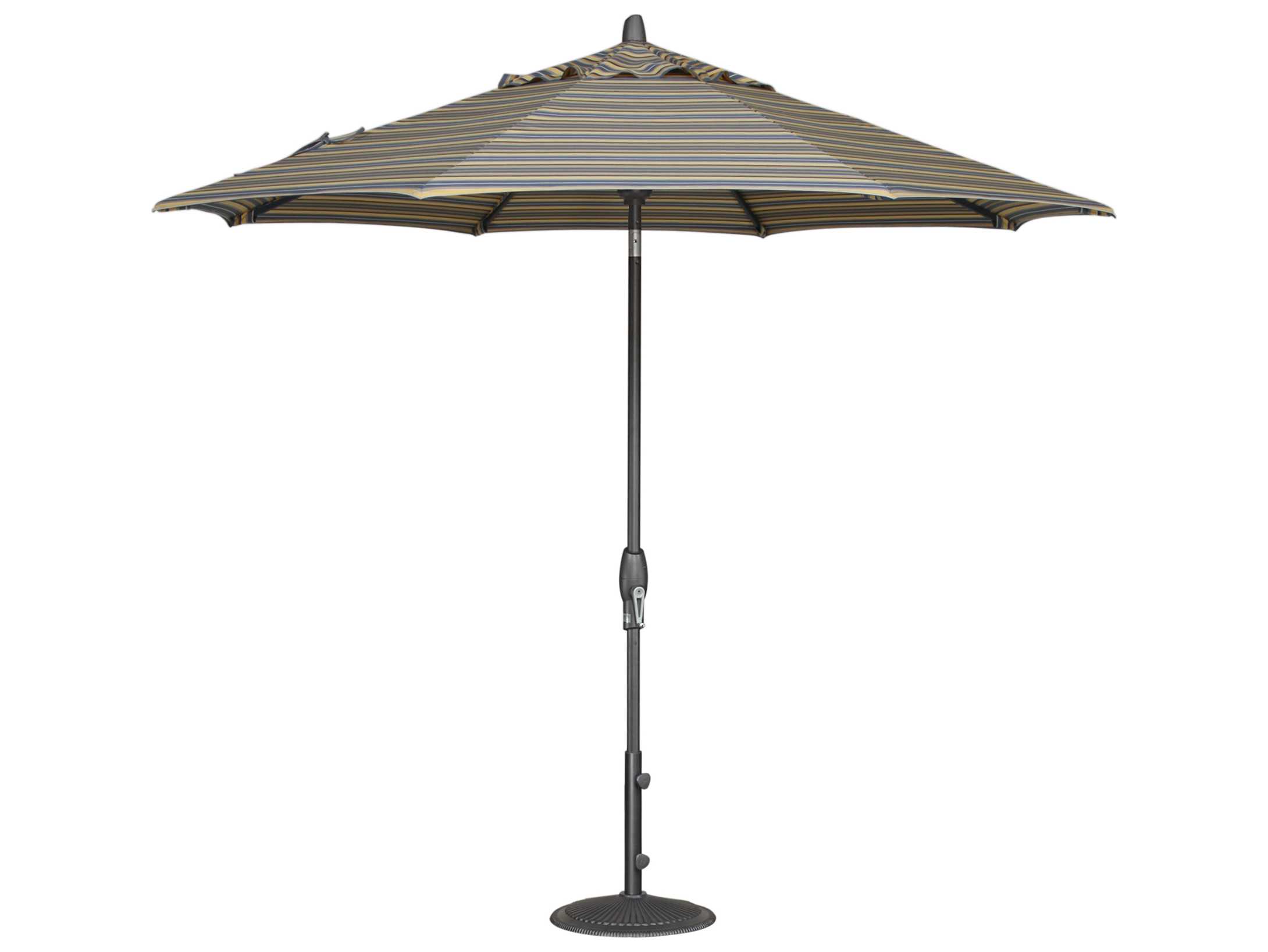 Treasure Garden Quick Ship Market Aluminum 9 Foot Octagon Auto Tilt Crank Lift Patio Umbrella