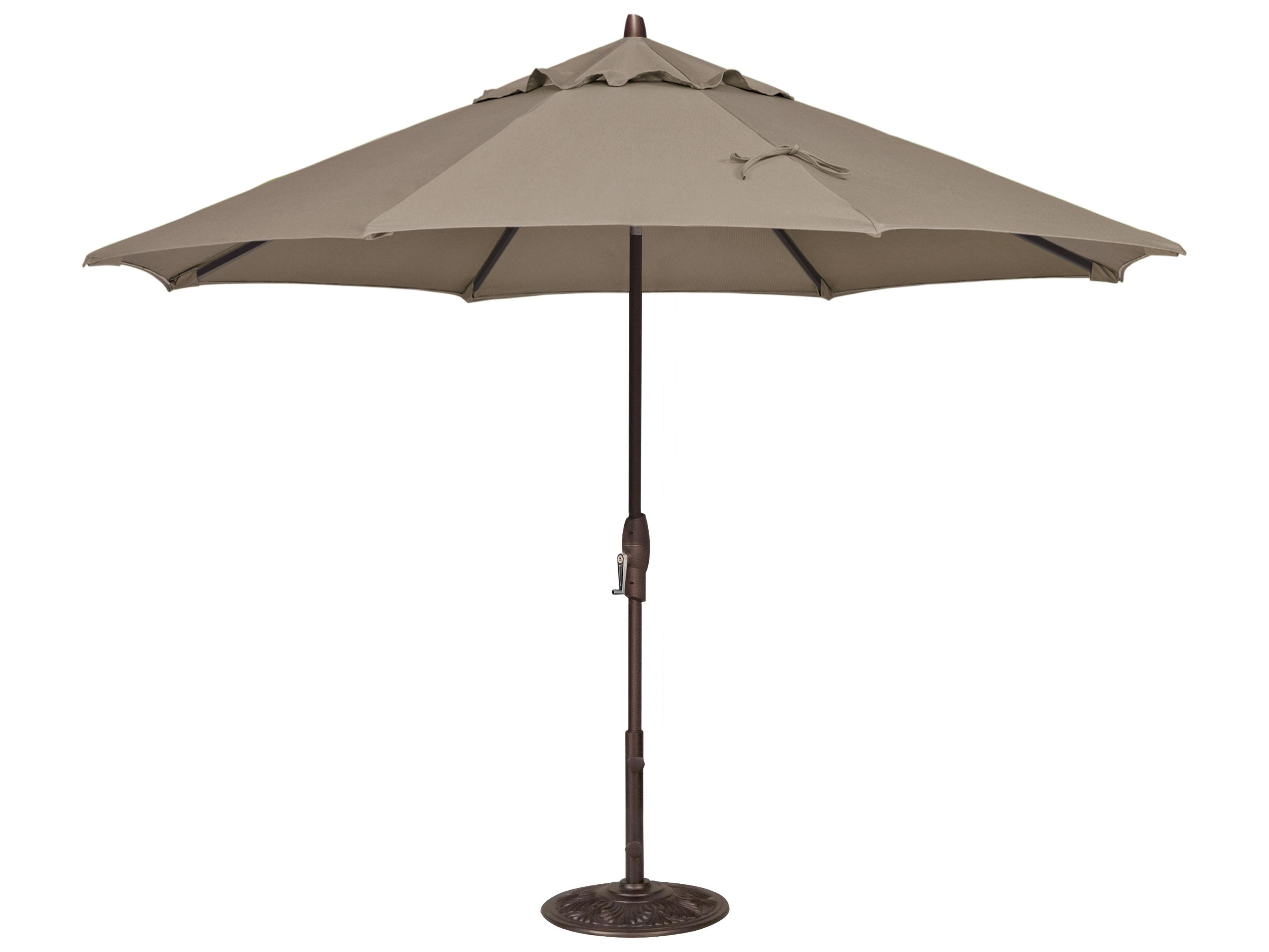 Treasure Garden Market Aluminum 11 Foot Octagon Auto Tilt Crank Lift Outdoor Umbrella
