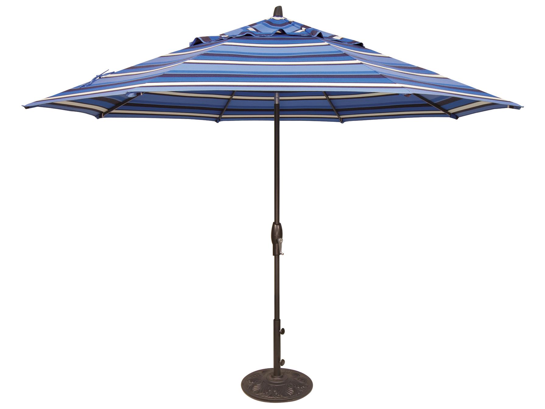 Treasure Garden Special Order Sunbrella Market Aluminum 11 Foot Octagon Auto Tilt Crank Lift Outdoor Patio Umbrella