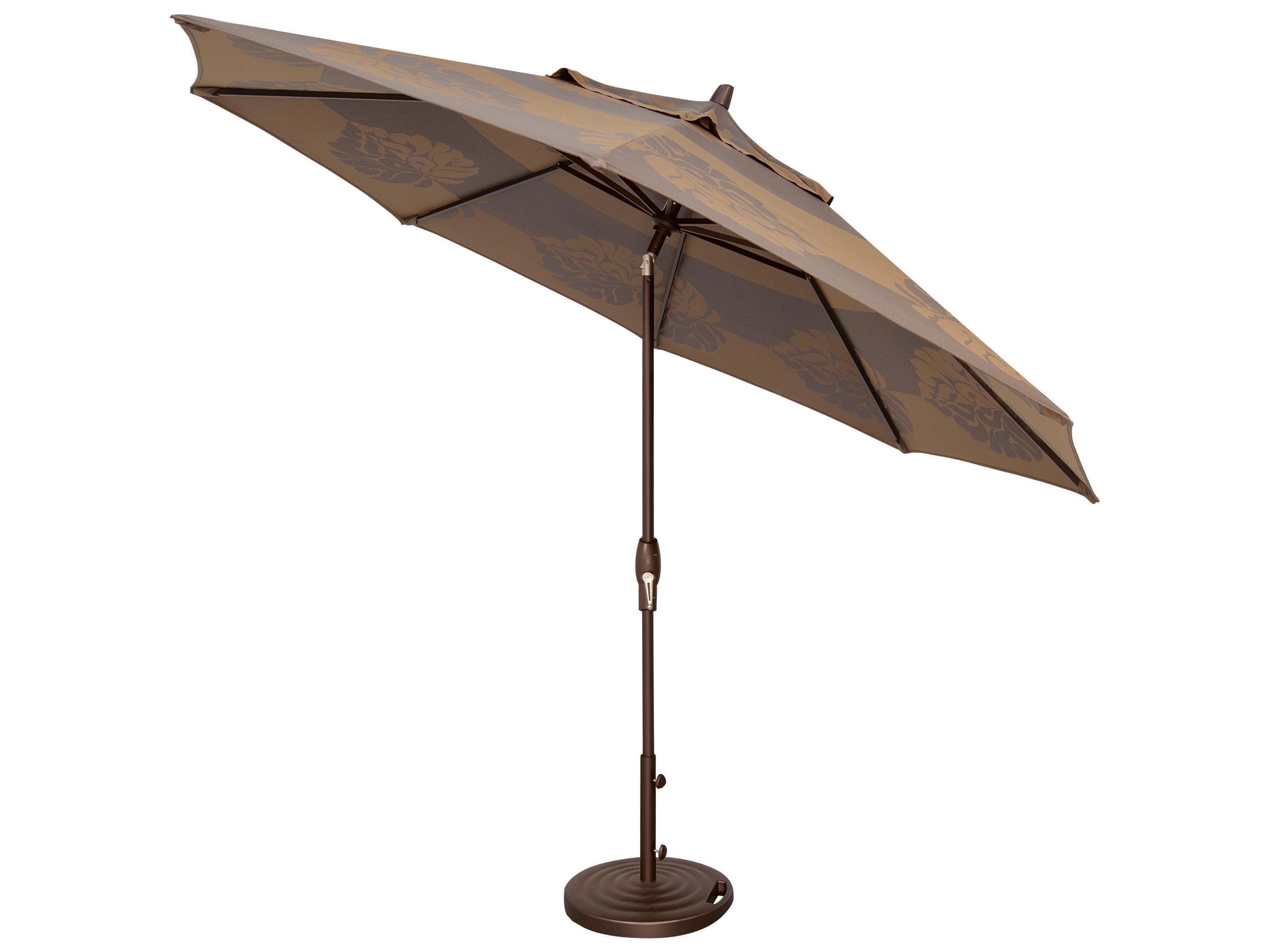 Treasure Garden Quick Ship Market Aluminum 11 Foot Octagon Auto Tilt Crank Lift Patio Umbrella