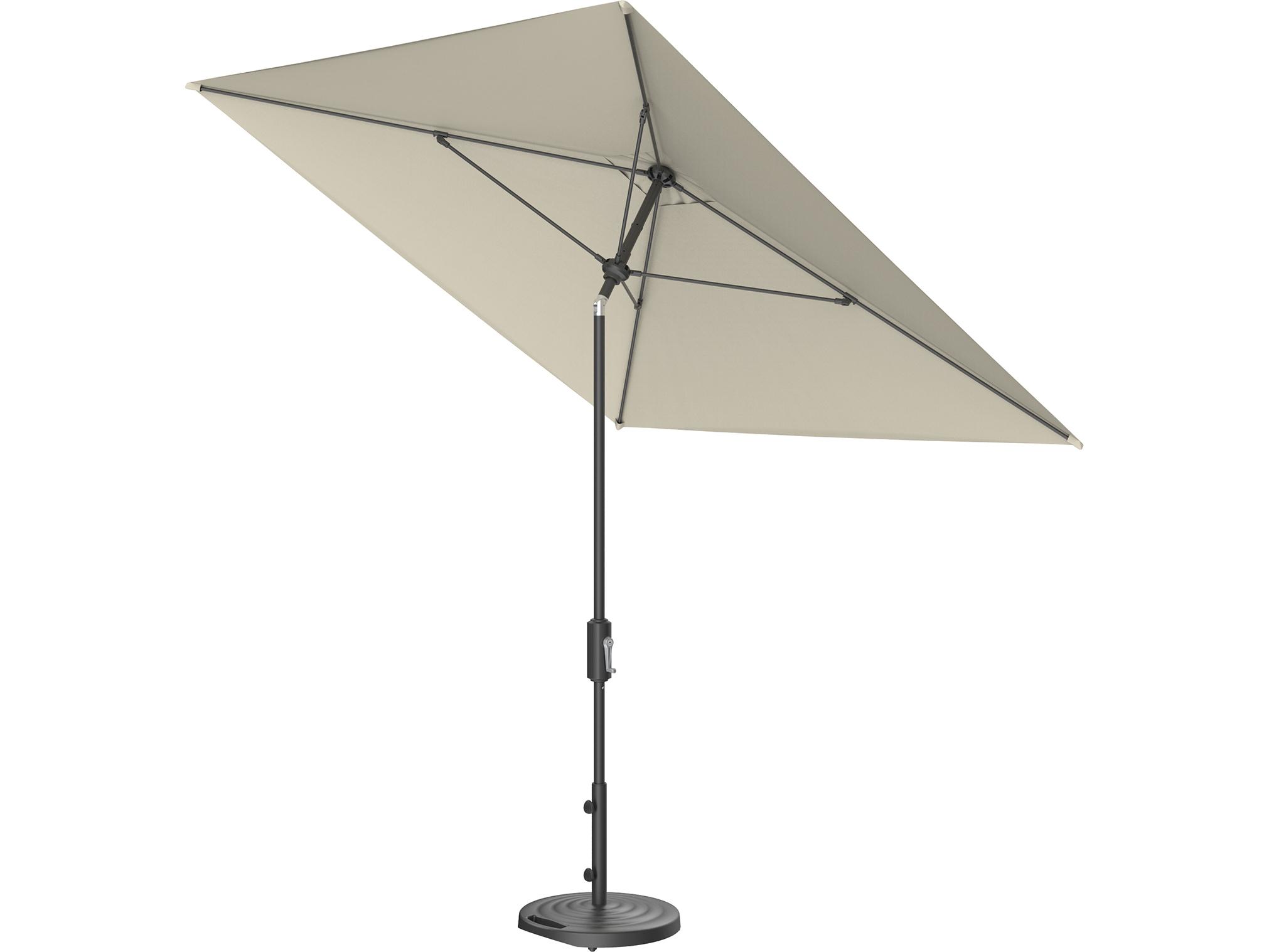 Treasure Garden Special Order Sunbrella Flex Market Aluminum Flex 7.5' Square Crank Lift Umbrella
