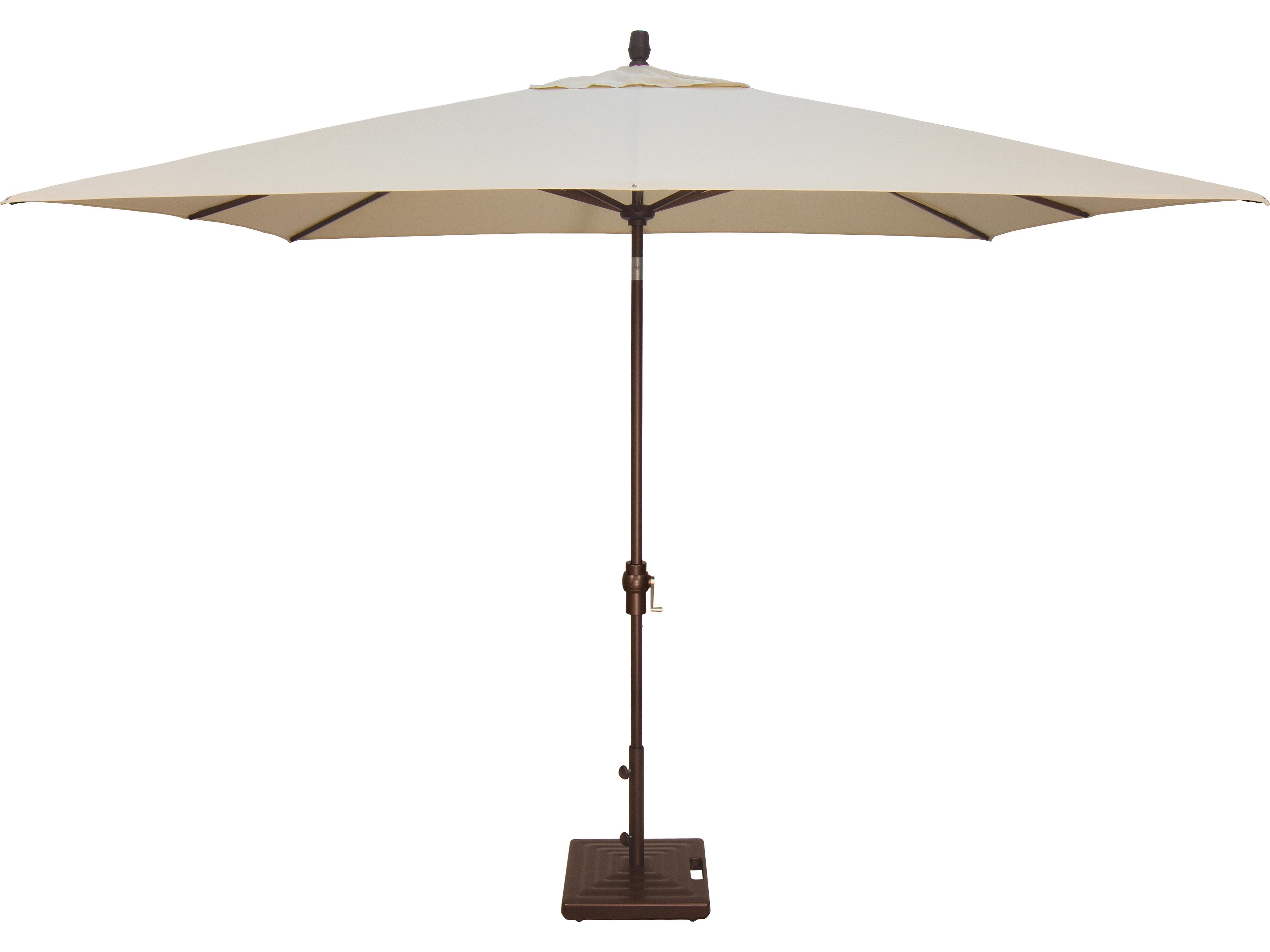 Treasure Garden Special Order Sunbrella Market Aluminum 8 x 10 Foot Rectangular Crank Lift Auto Tilt Outdoor Patio Umbrella