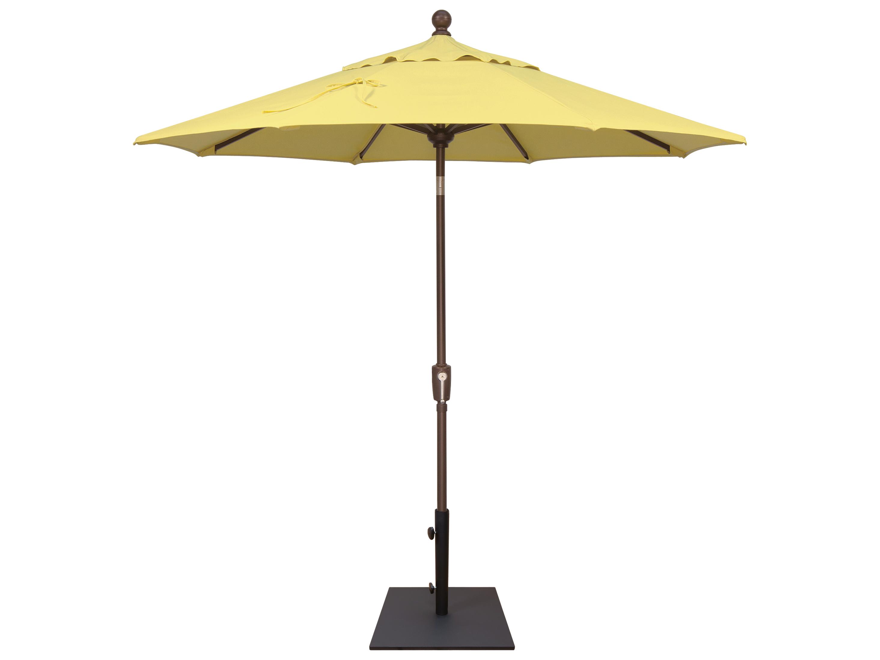 Treasure Garden Special Order Sunbrella Market Aluminum 7.5 Foot Octagon Push Button Tilt Crank Lift Patio Umbrella