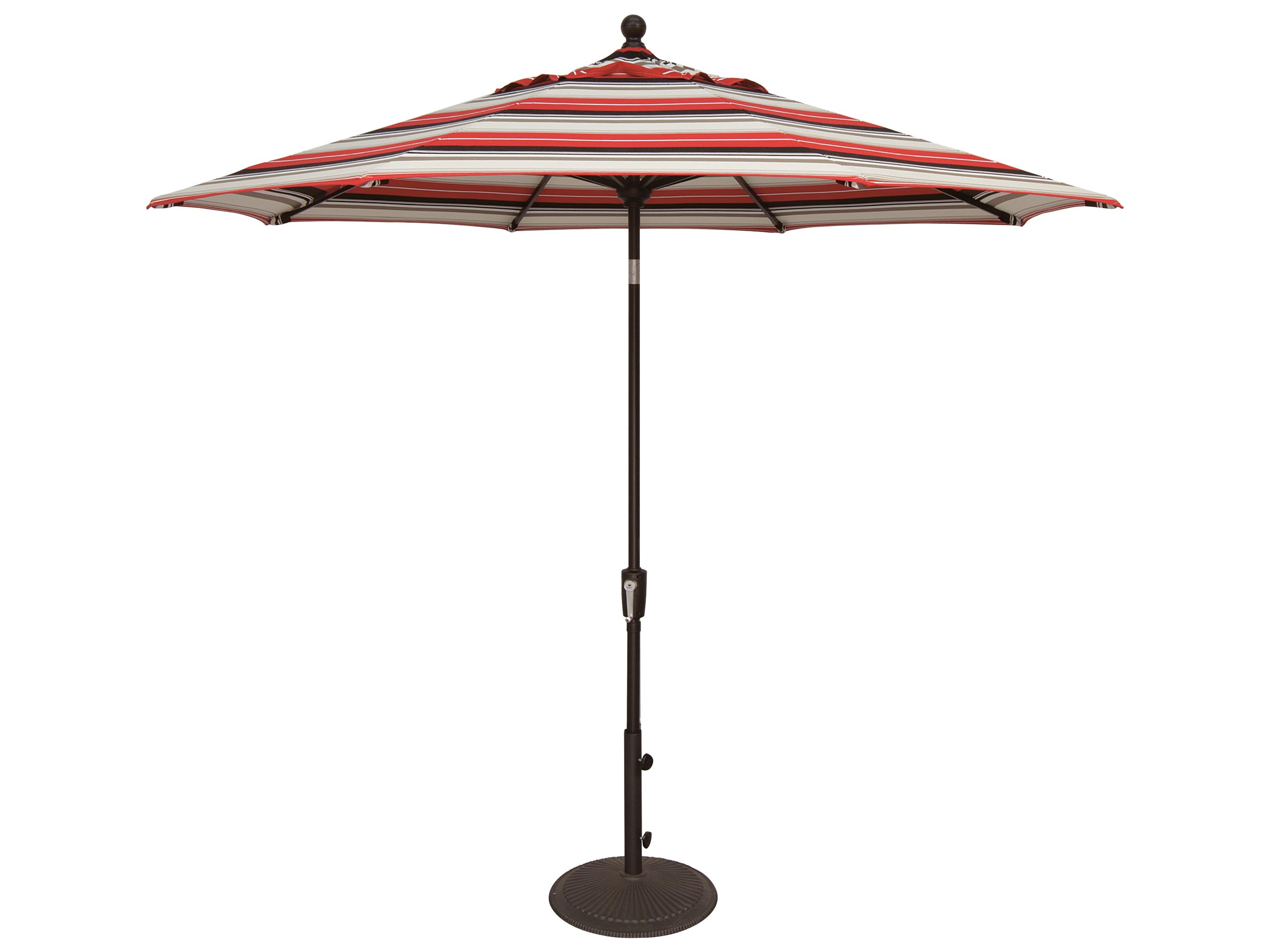 Treasure Garden Special Order Sunbrella Market Aluminum 9 Foot Crank Lift Push Button Tilt Patio Umbrella