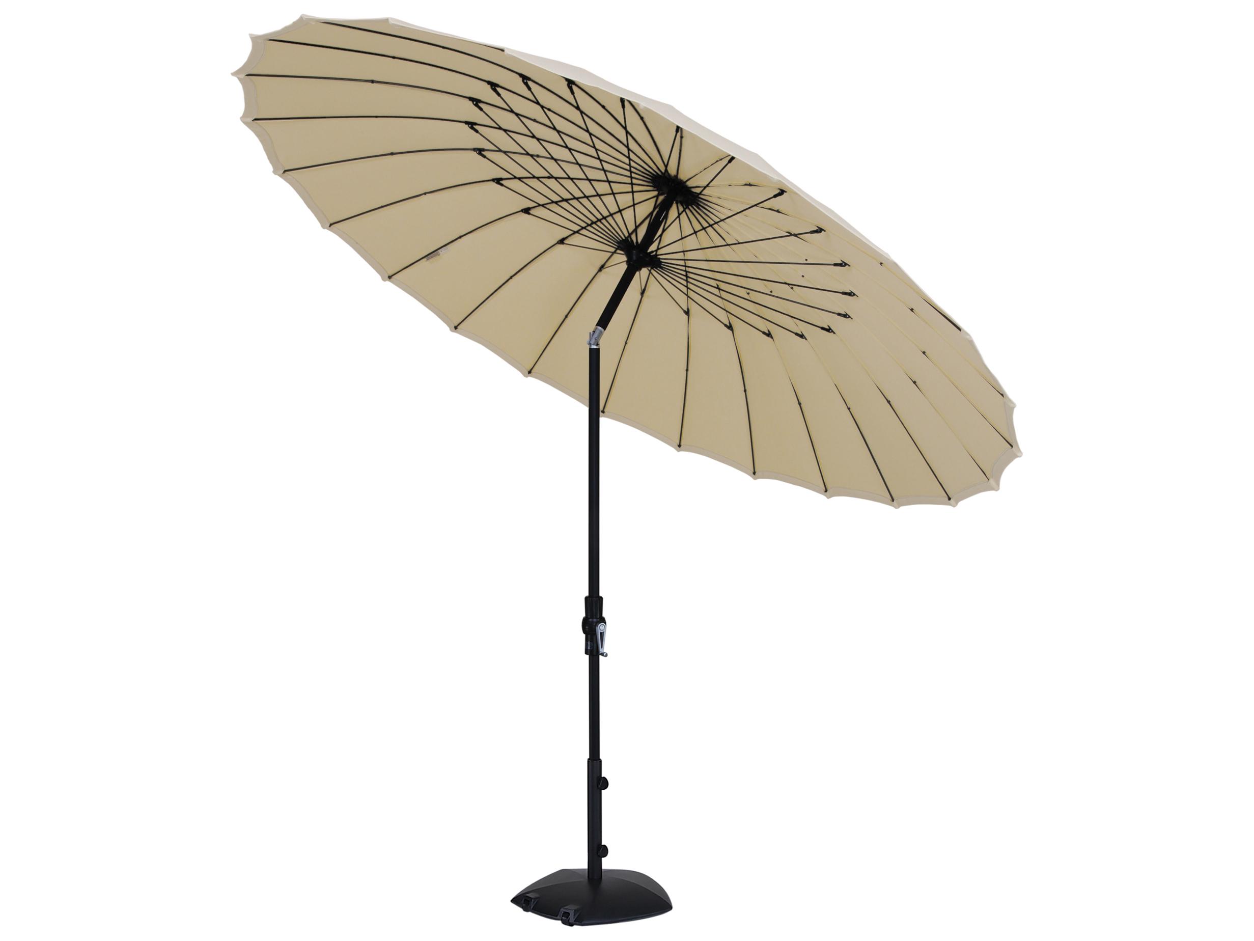 Treasure Garden 10 Foot Shanghai Aluminum Round Collar Tilt Crank Lift Outdoor Patio Umbrella
