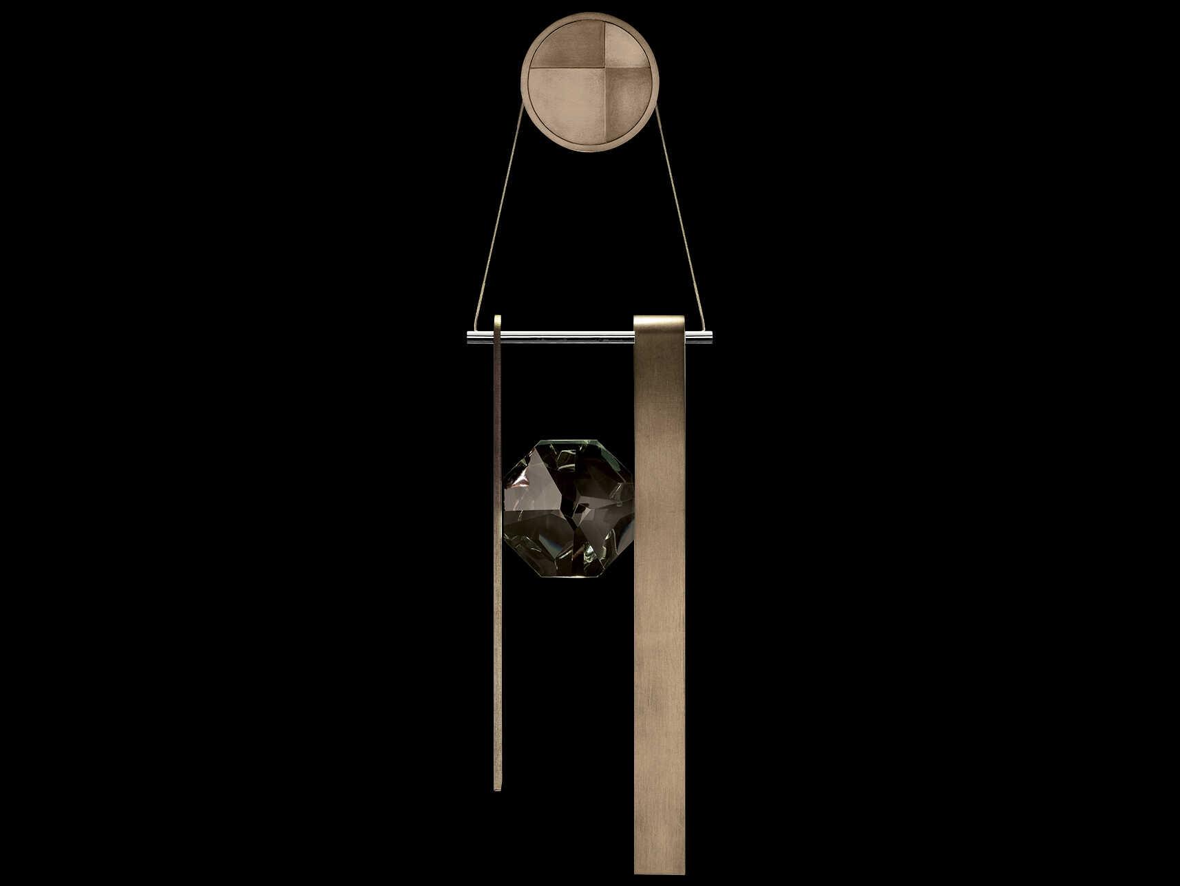 Fine Art Handcrafted Lighting Aria 1-Light Silver Wall Sconce