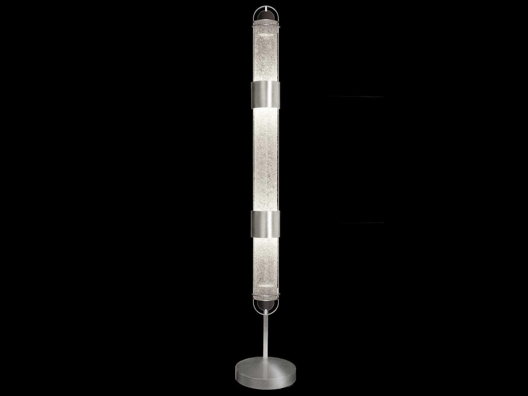 Fine Art Handcrafted Lighting Bond Silver Floor Lamp