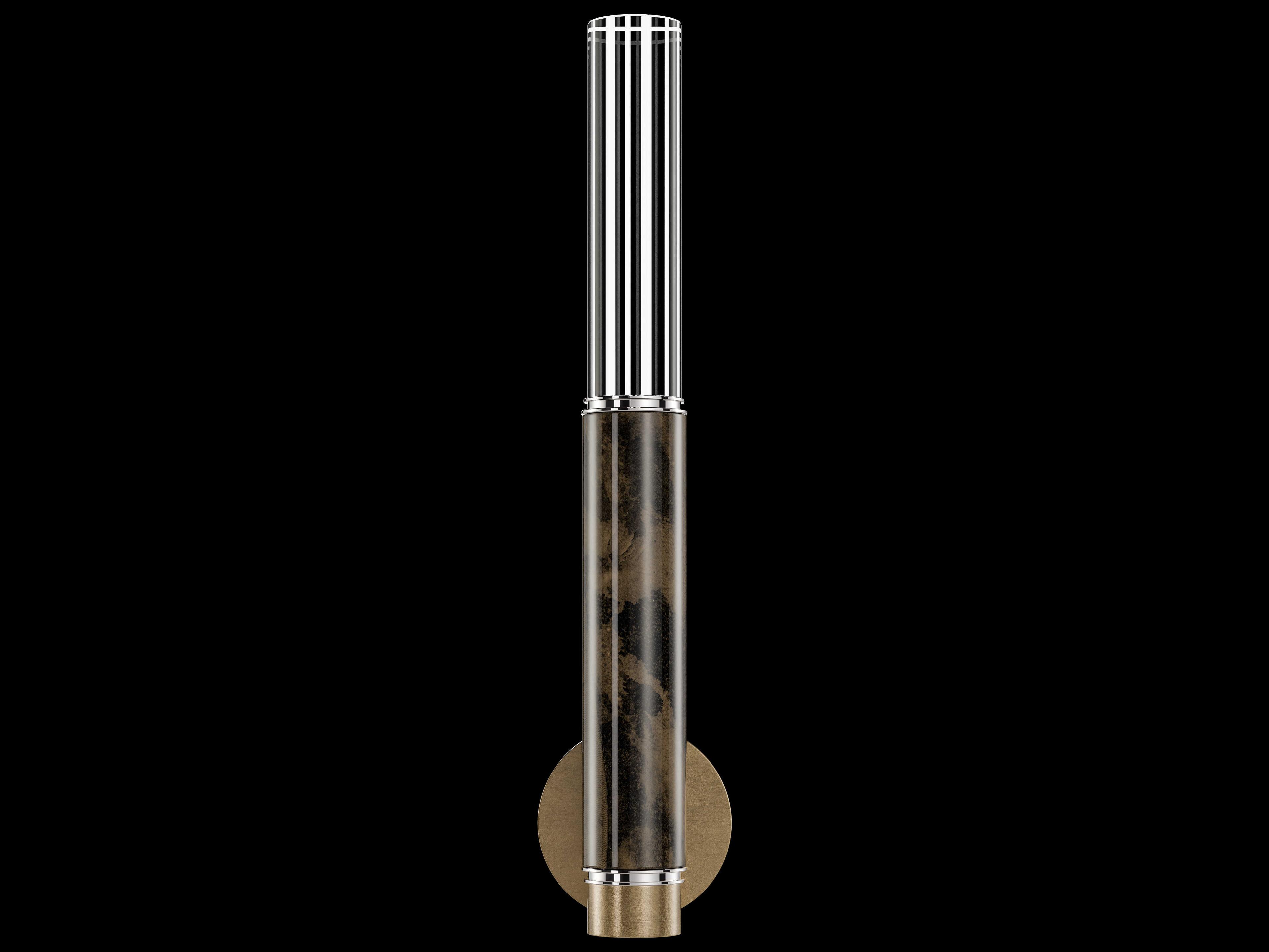 Fine Art Handcrafted Lighting Antonia 1-Light Gold Leaf Wall Sconce