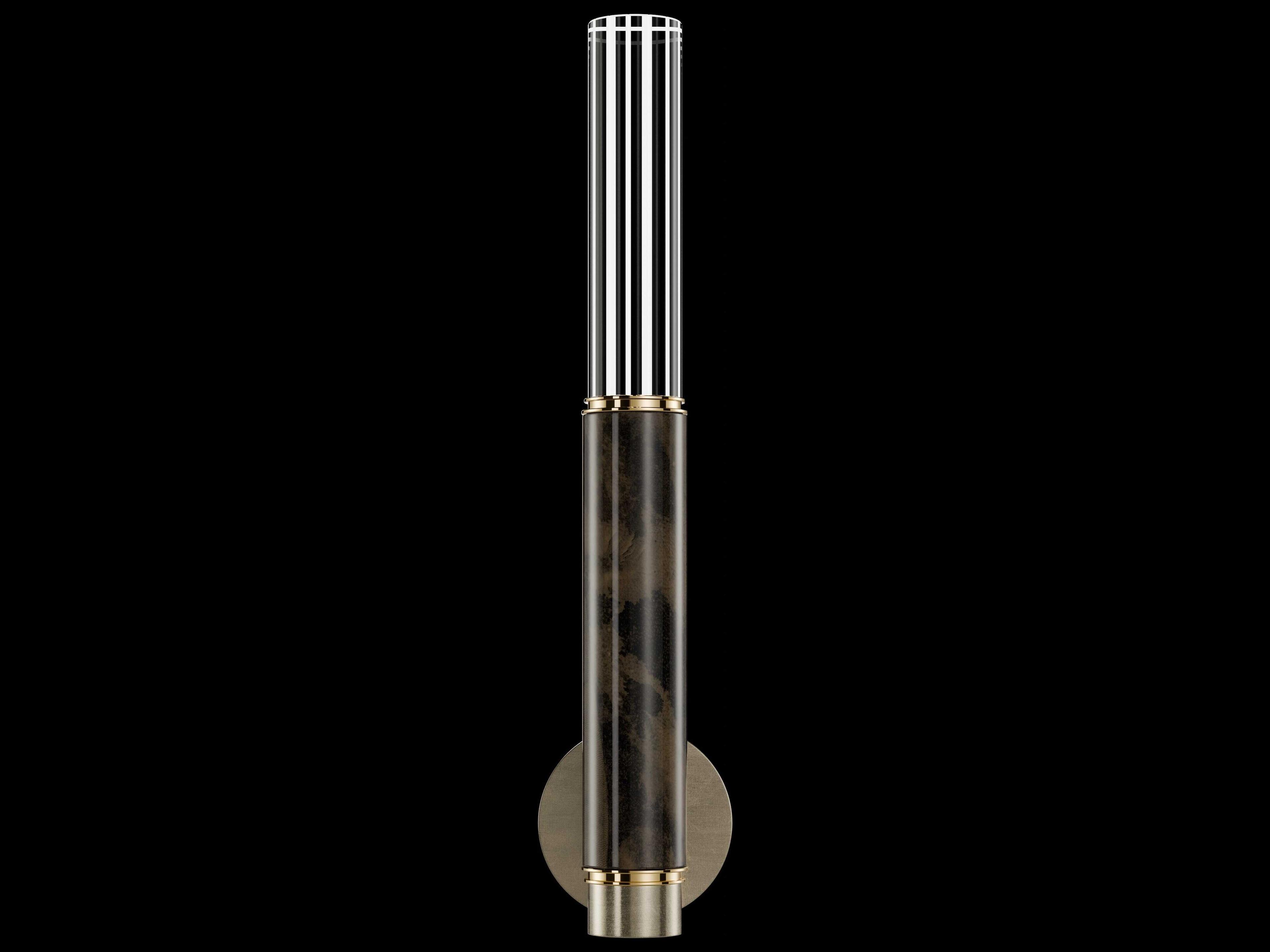 Fine Art Handcrafted Lighting Antonia 1-Light Soft Gold Leaf Wall Sconce