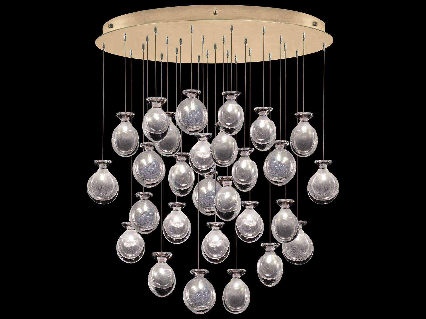 Fine Art Handcrafted Lighting Essence 28-Light Gold Pendant