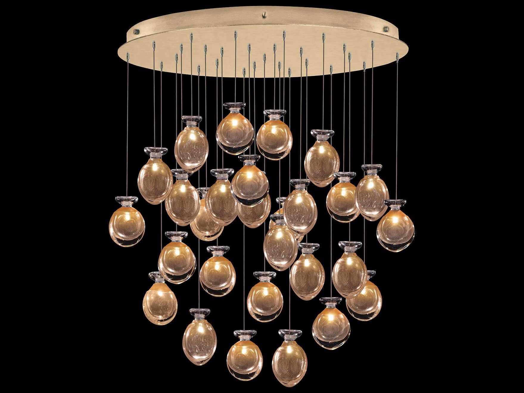 Fine Art Handcrafted Lighting Essence 28-Light Gold Pendant