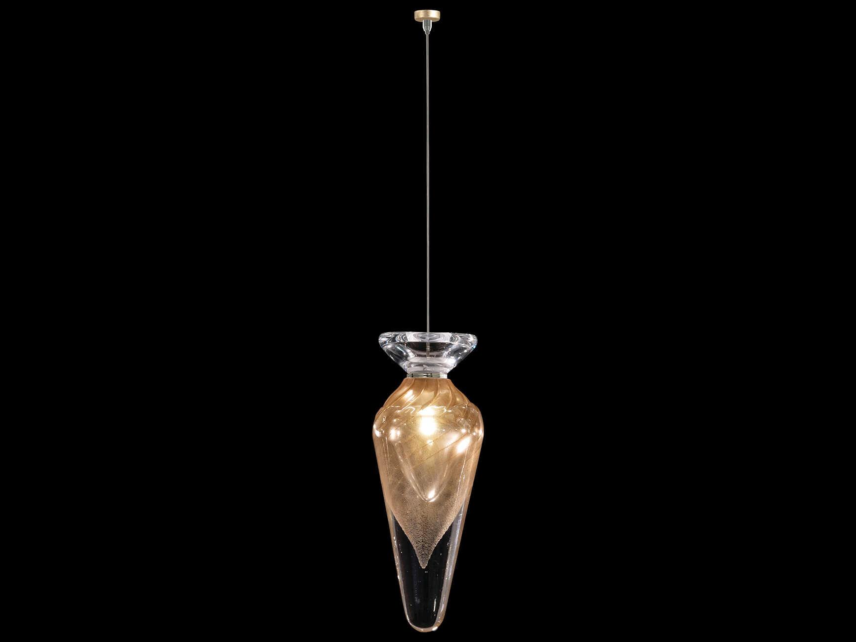 Fine Art Handcrafted Lighting Essence 1-Light Gold Mini Pendant