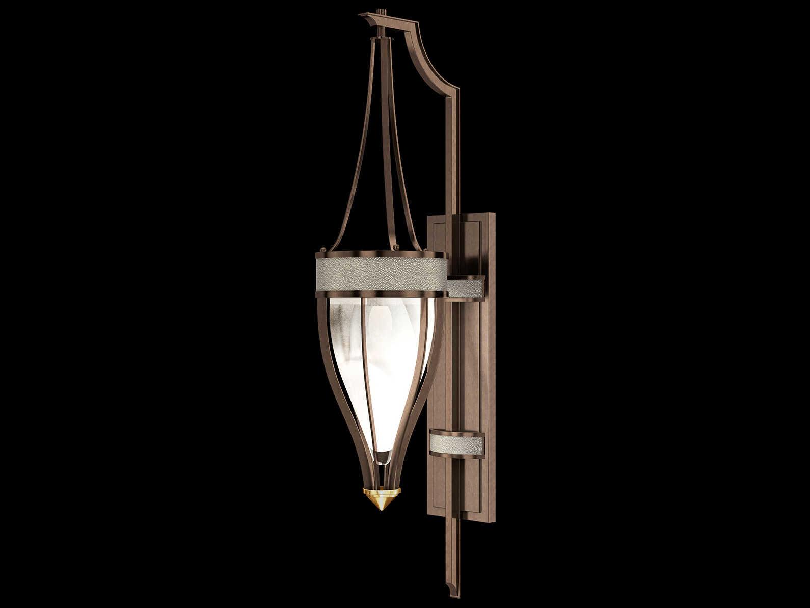 Fine Art Handcrafted Lighting Mirage 1-Light Bronze Traditional Wall Sconce