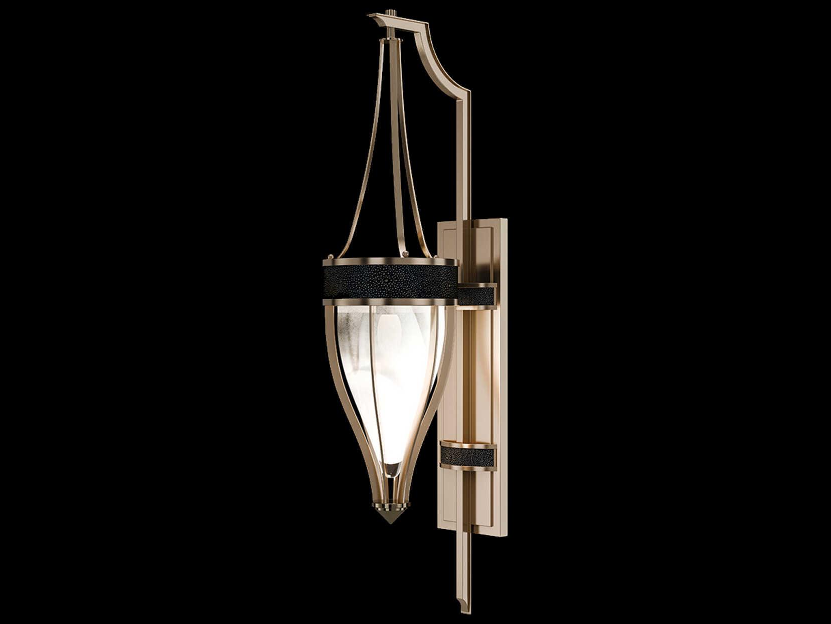 Fine Art Handcrafted Lighting Mirage 1-Light Champagne Gold Traditional Wall Sconce