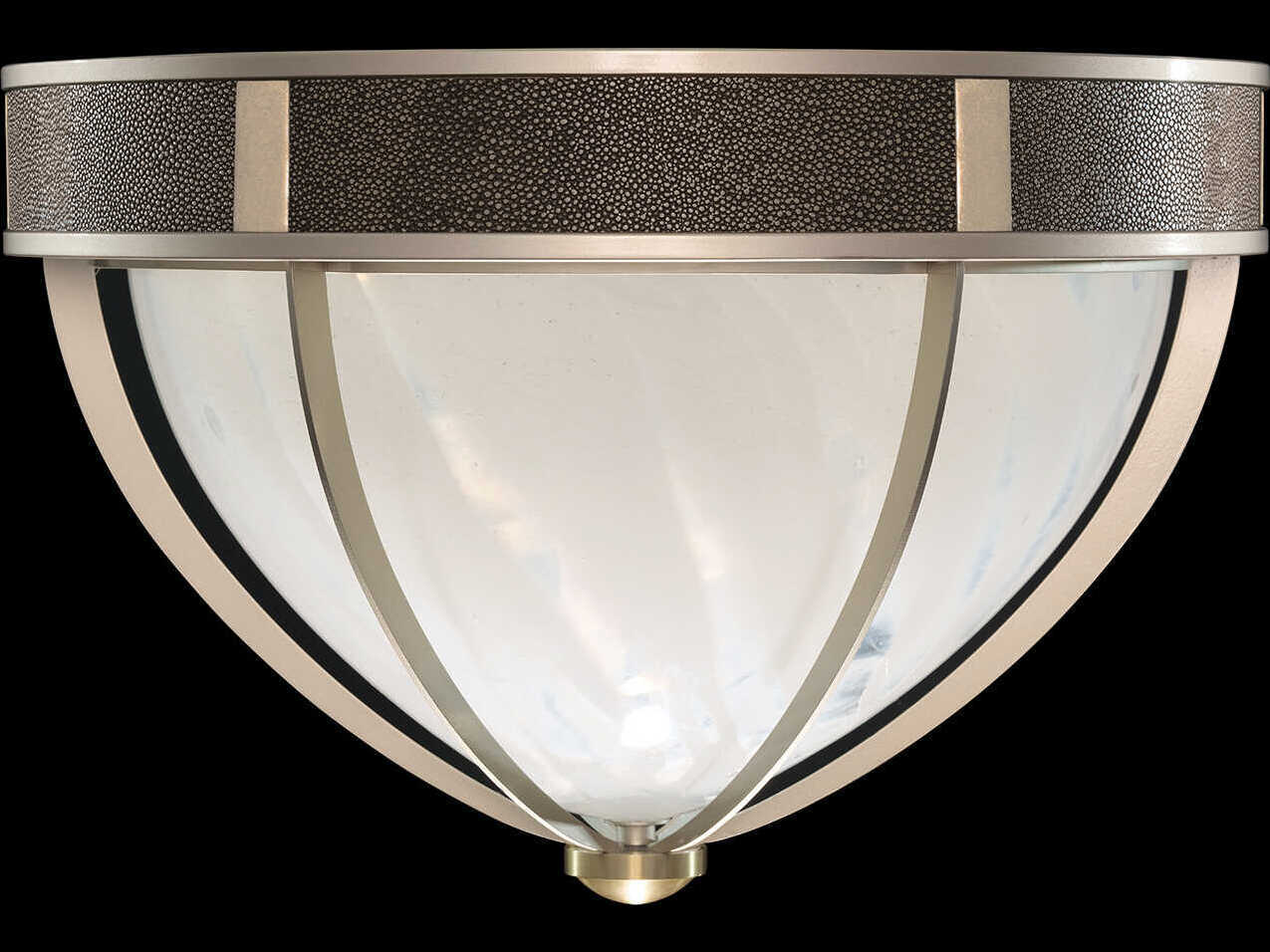 Fine Art Handcrafted Lighting Mirage 3-Light Champagne Gold Traditional Flush Mount