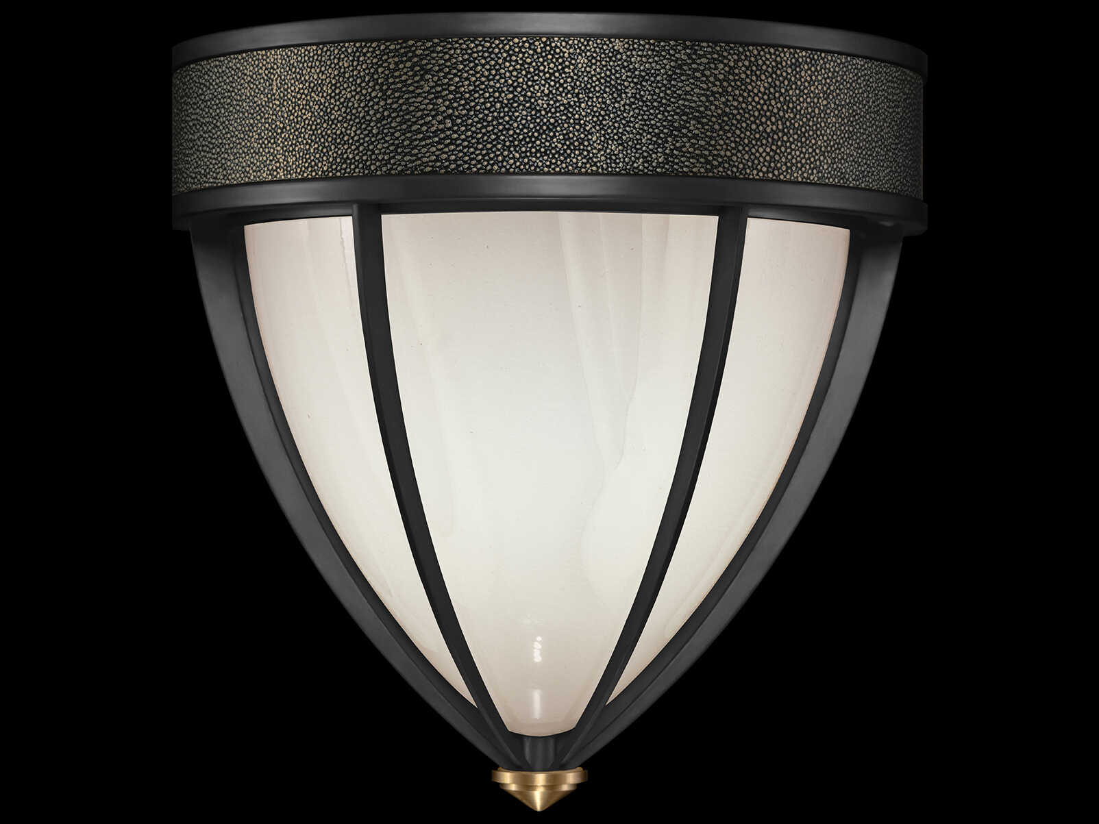 Fine Art Handcrafted Lighting Mirage 1-Light Black Iron Traditional Wall Sconce