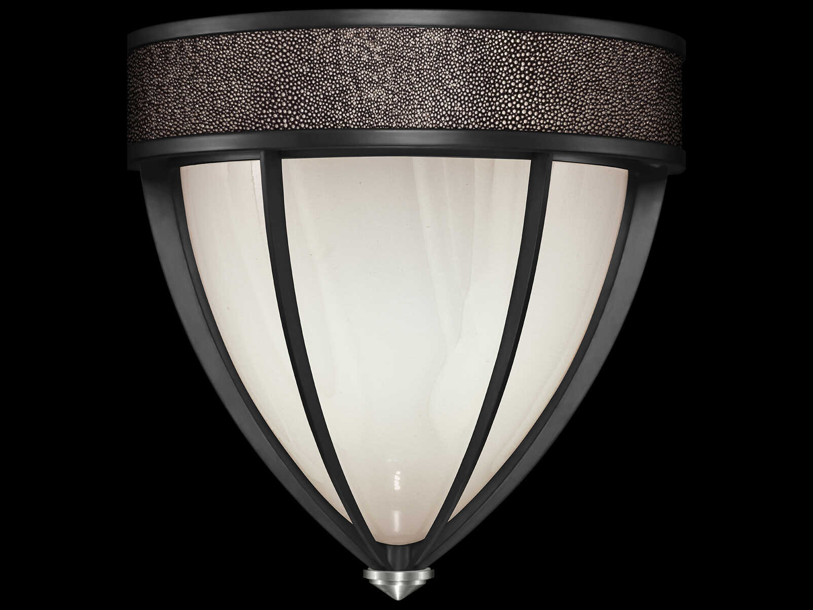 Fine Art Handcrafted Lighting Mirage 1-Light Black Iron Traditional Wall Sconce