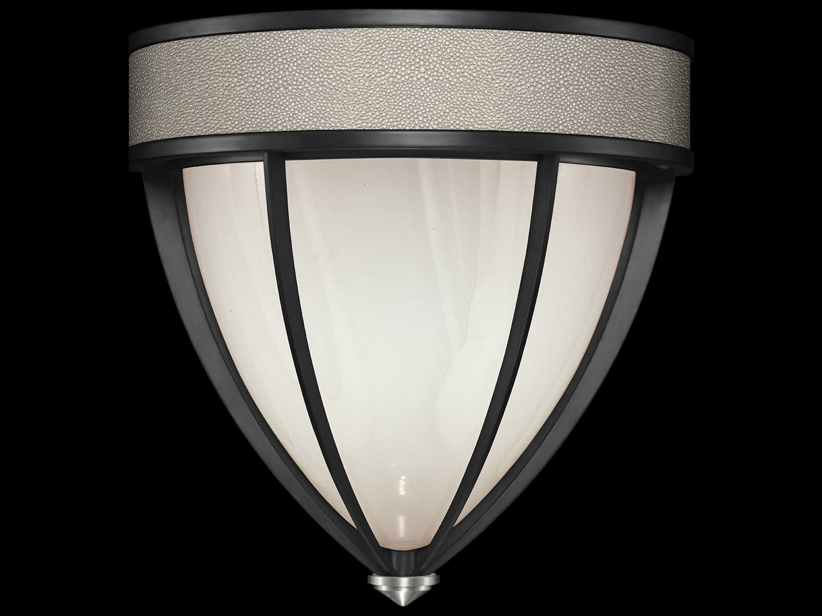 Fine Art Handcrafted Lighting Mirage 1-Light Black Iron Traditional Wall Sconce