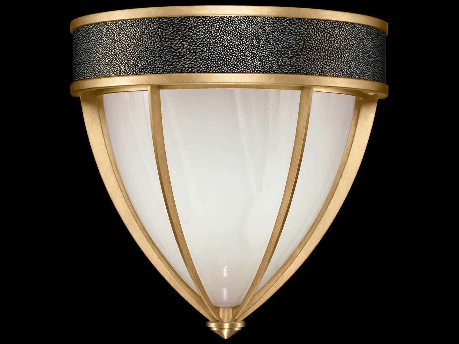 Fine Art Handcrafted Lighting Mirage 1-Light Gold Leaf Traditional Wall Sconce