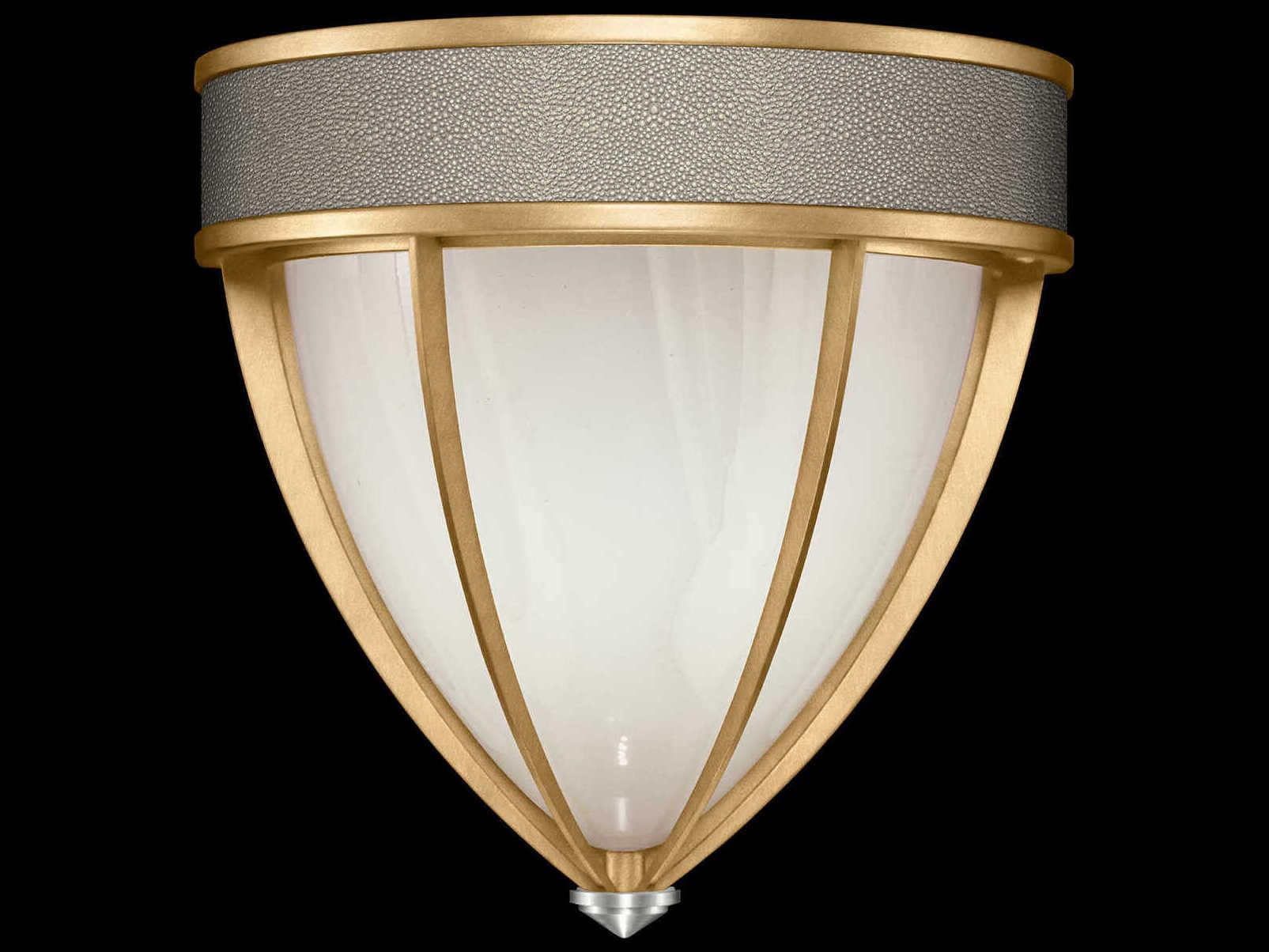 Fine Art Handcrafted Lighting Mirage 1-Light Gold Leaf Traditional Wall Sconce