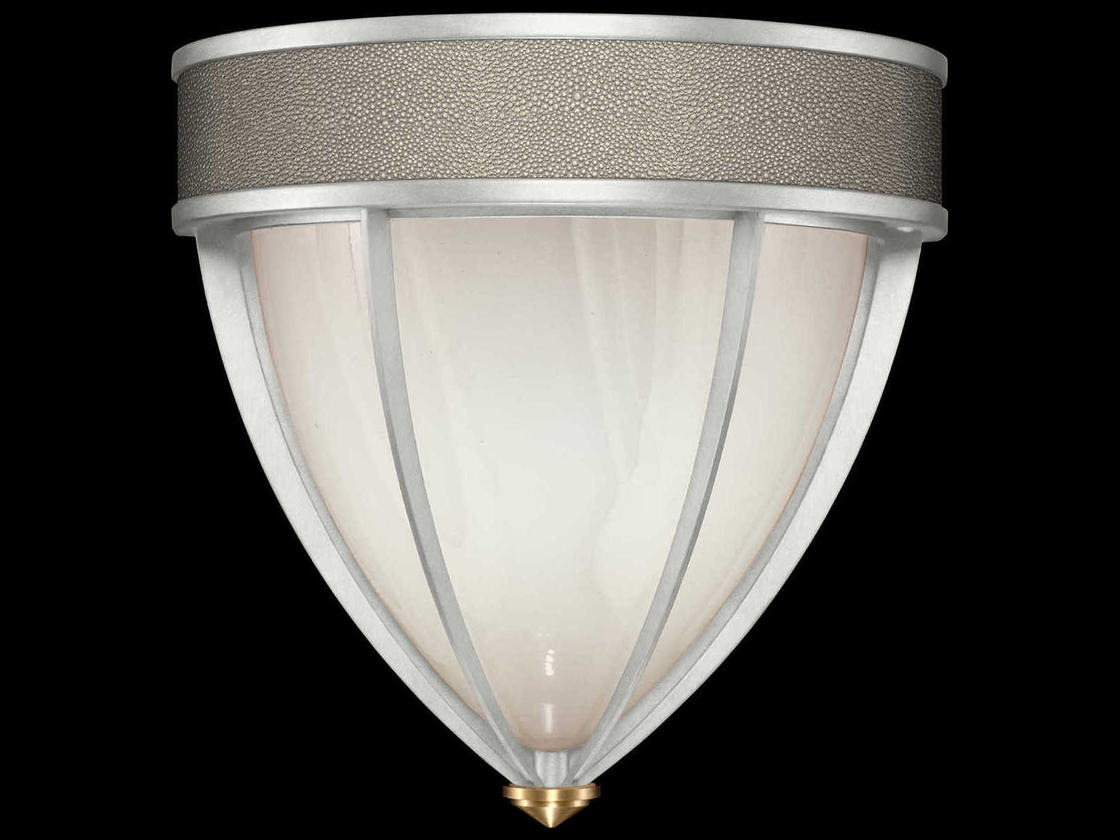 Fine Art Handcrafted Lighting Mirage 1-Light Silver Leaf Traditional Wall Sconce