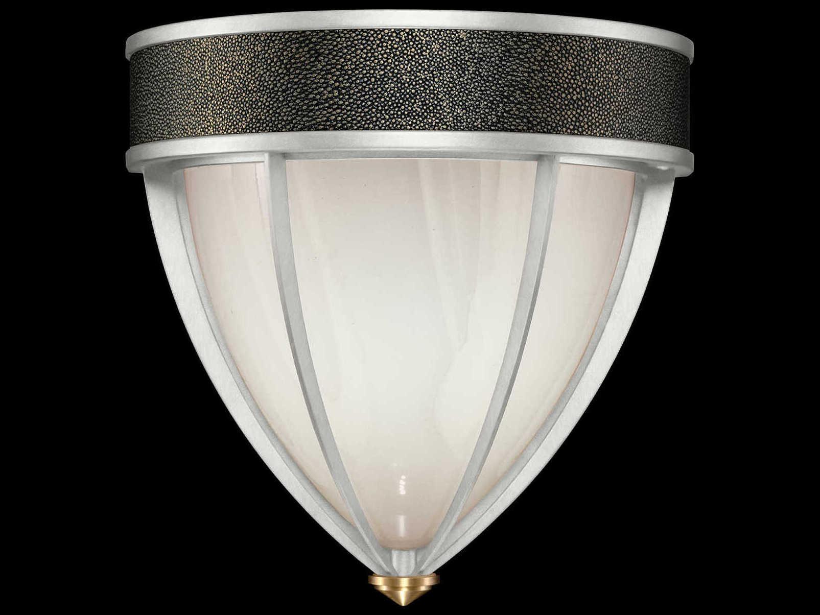 Fine Art Handcrafted Lighting Mirage 1-Light Silver Leaf Traditional Wall Sconce