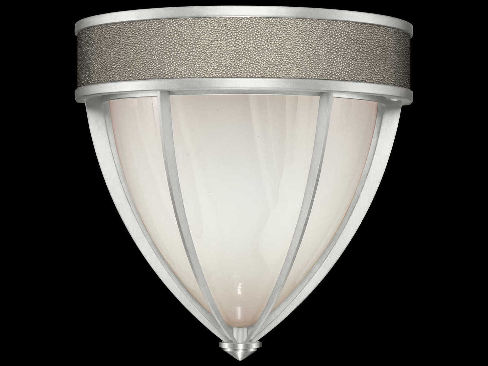 Fine Art Handcrafted Lighting Mirage 1-Light Silver Leaf Traditional Wall Sconce