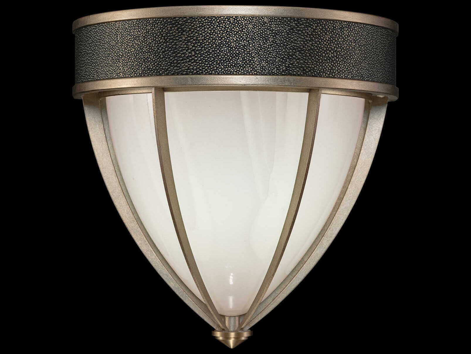 Fine Art Handcrafted Lighting Mirage 1-Light Soft Gold Leaf Traditional Wall Sconce