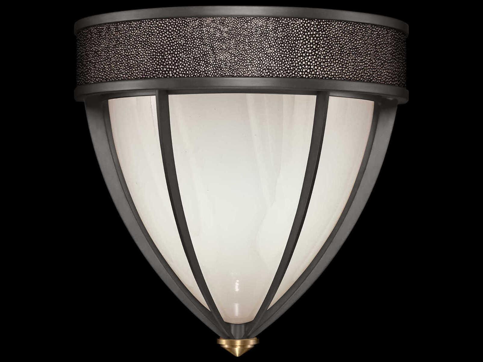 Fine Art Handcrafted Lighting Mirage 1-Light Midnight Steel Traditional Wall Sconce