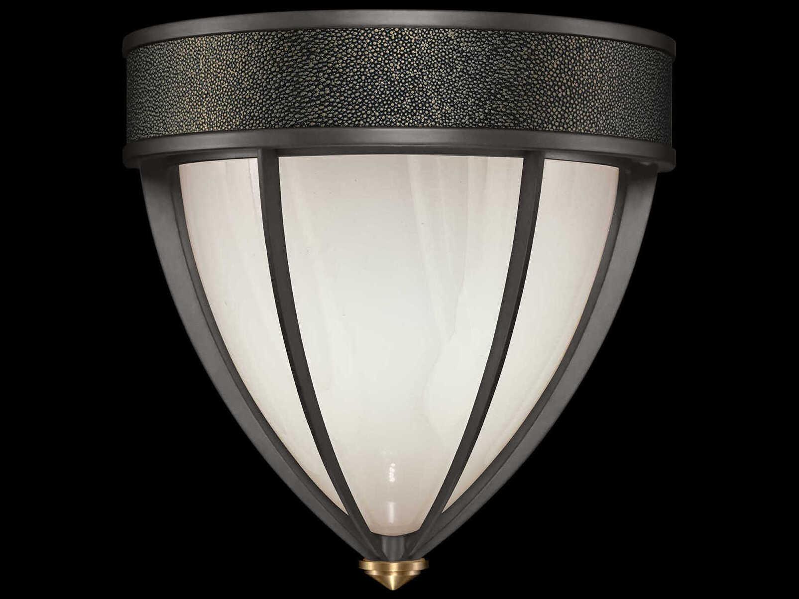 Fine Art Handcrafted Lighting Mirage 1-Light Midnight Steel Traditional Wall Sconce