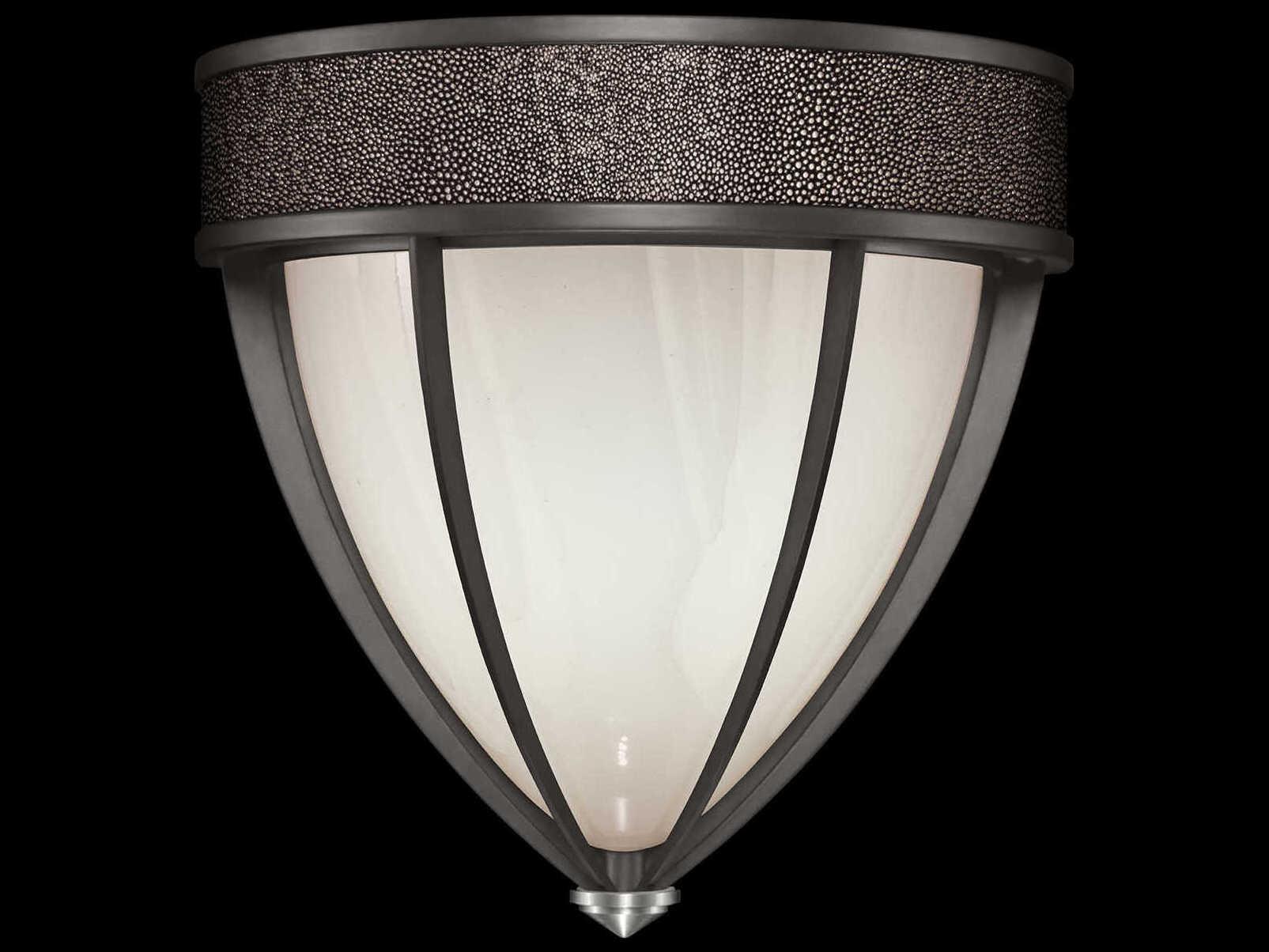 Fine Art Handcrafted Lighting Mirage 1-Light Midnight Steel Traditional Wall Sconce