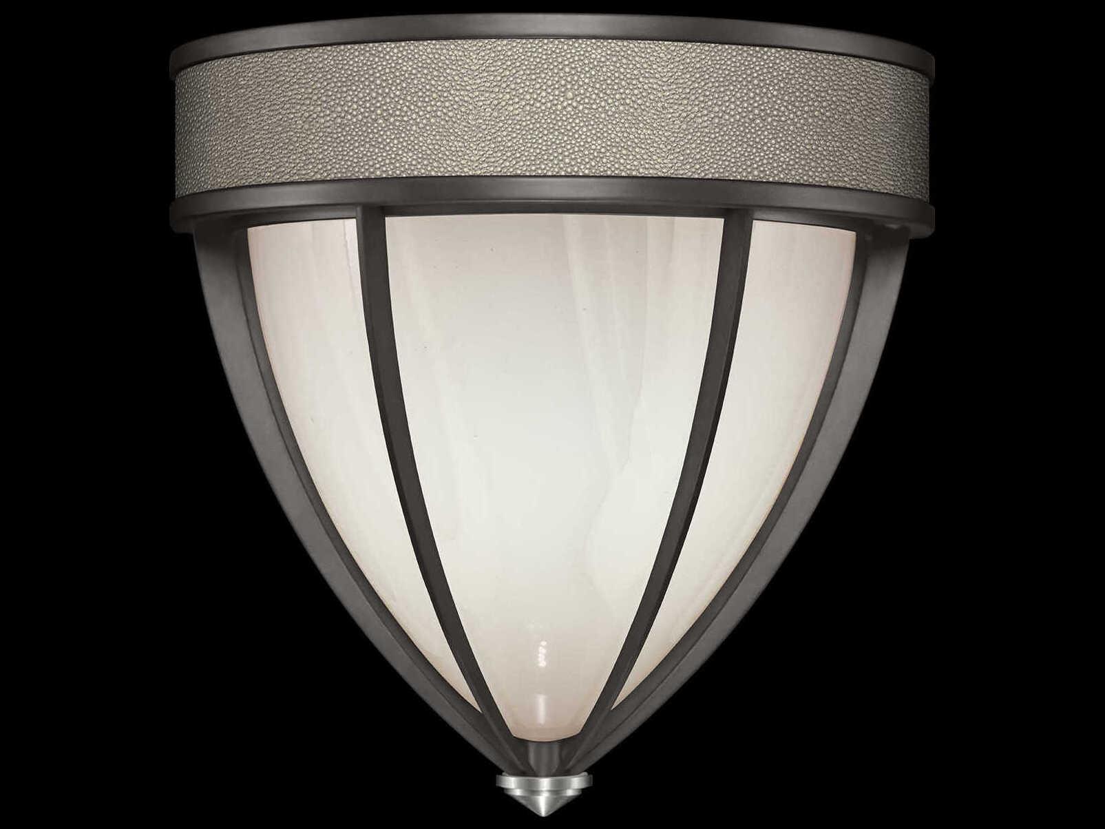 Fine Art Handcrafted Lighting Mirage 1-Light Midnight Steel Traditional Wall Sconce