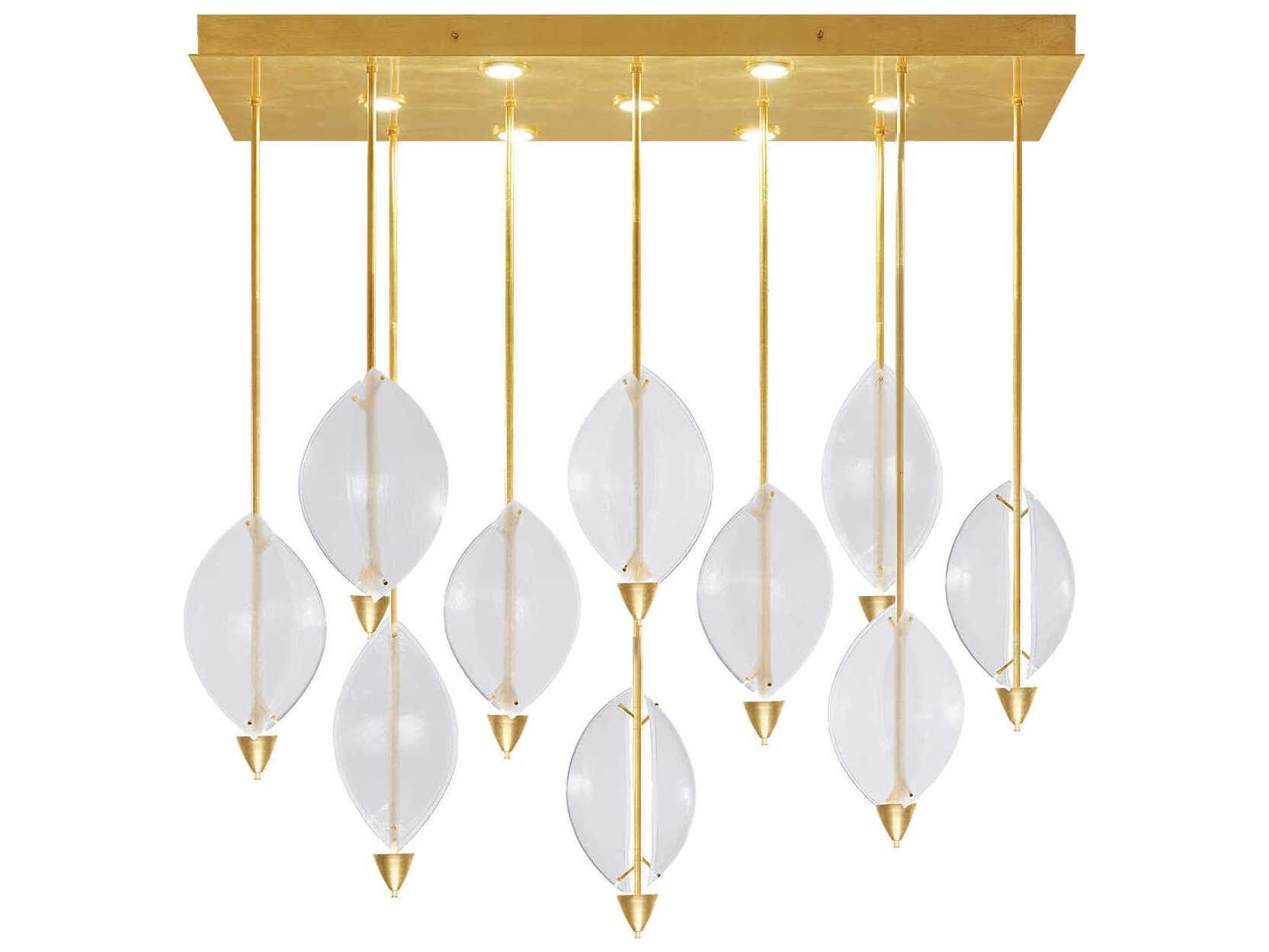 Fine Art Handcrafted Lighting Embark 17-Light Gold Island Pendant