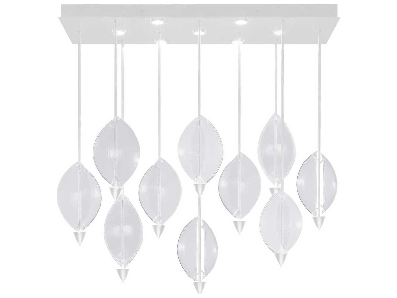 Fine Art Handcrafted Lighting Embark 17-Light White Island Pendant