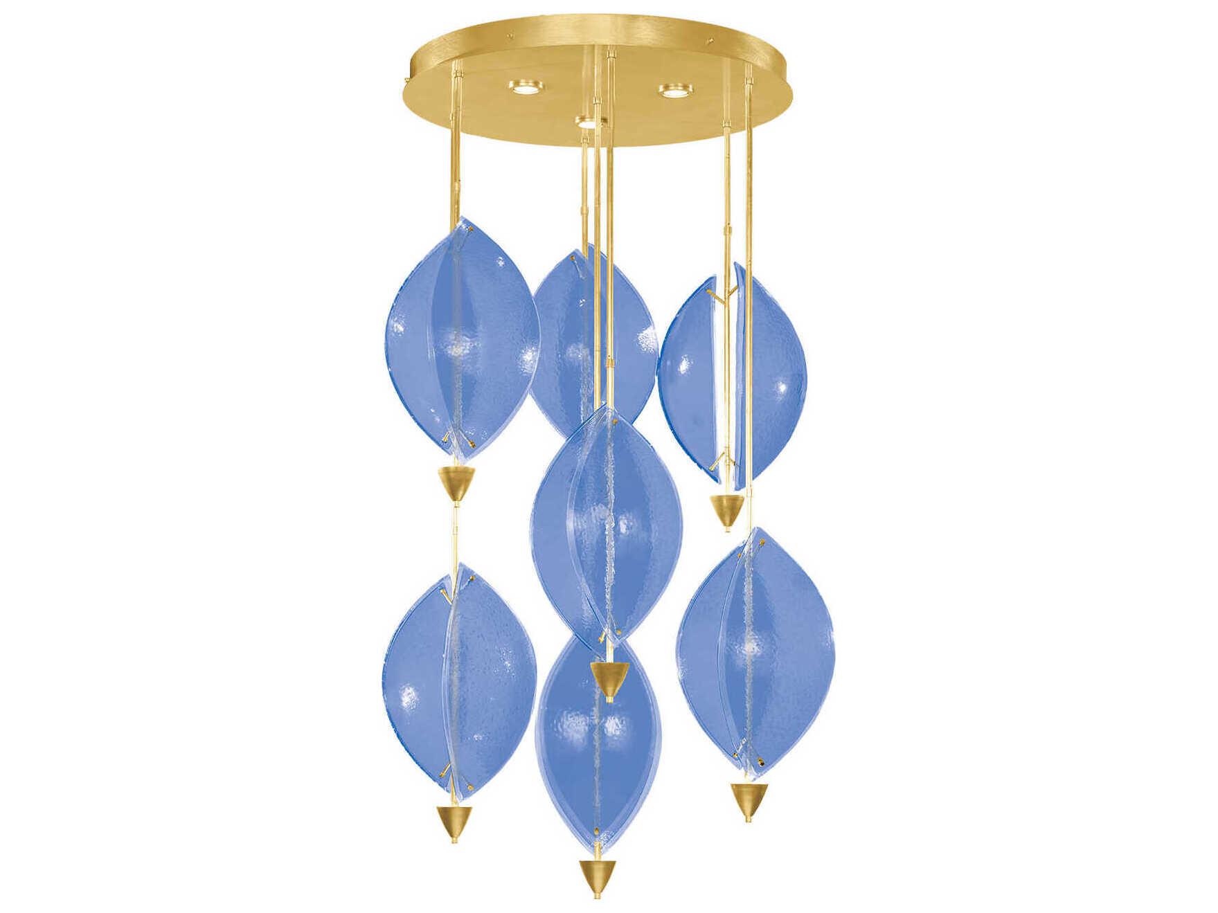 Fine Art Handcrafted Lighting Embark 10-Light Gold Globe Pendant