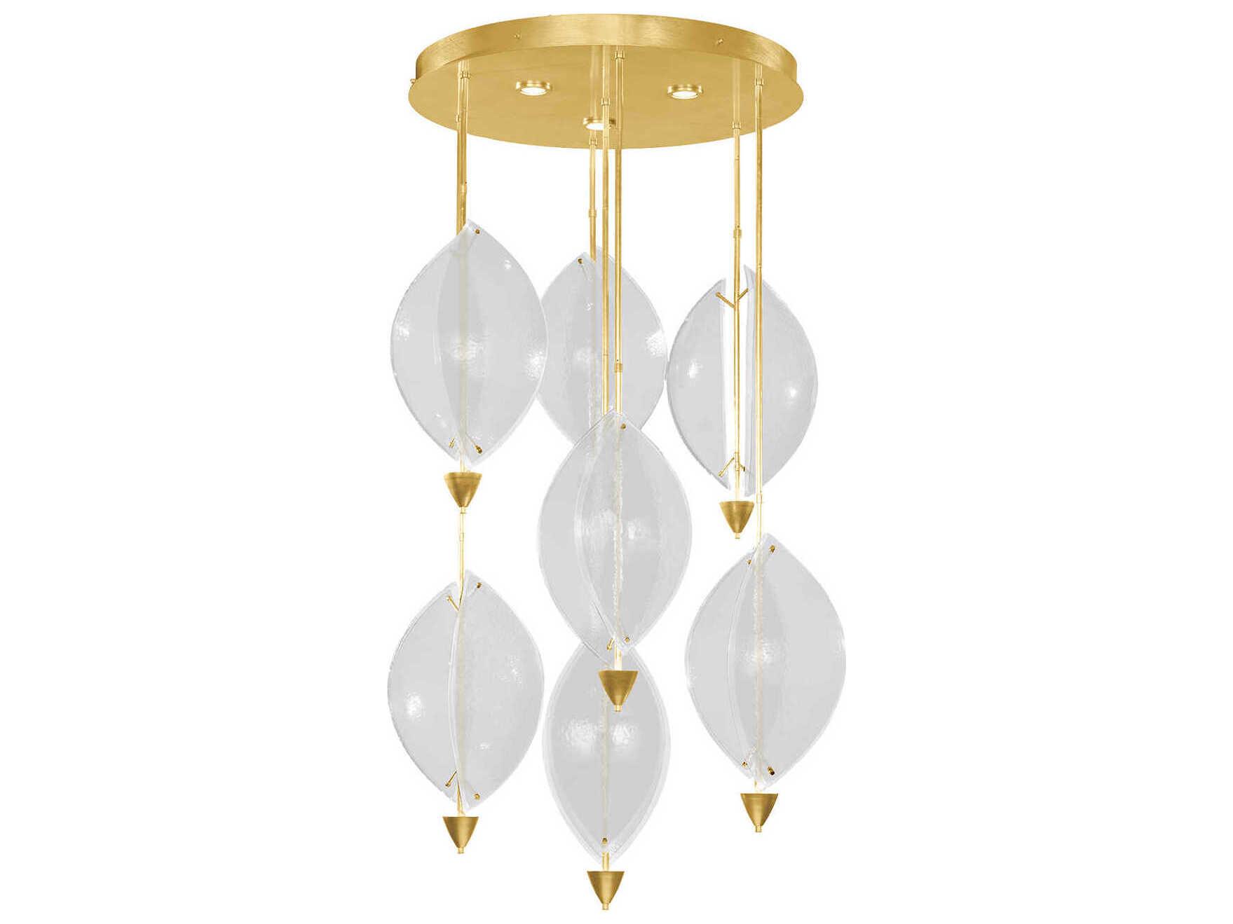 Fine Art Handcrafted Lighting Embark 10-Light Gold Globe Pendant