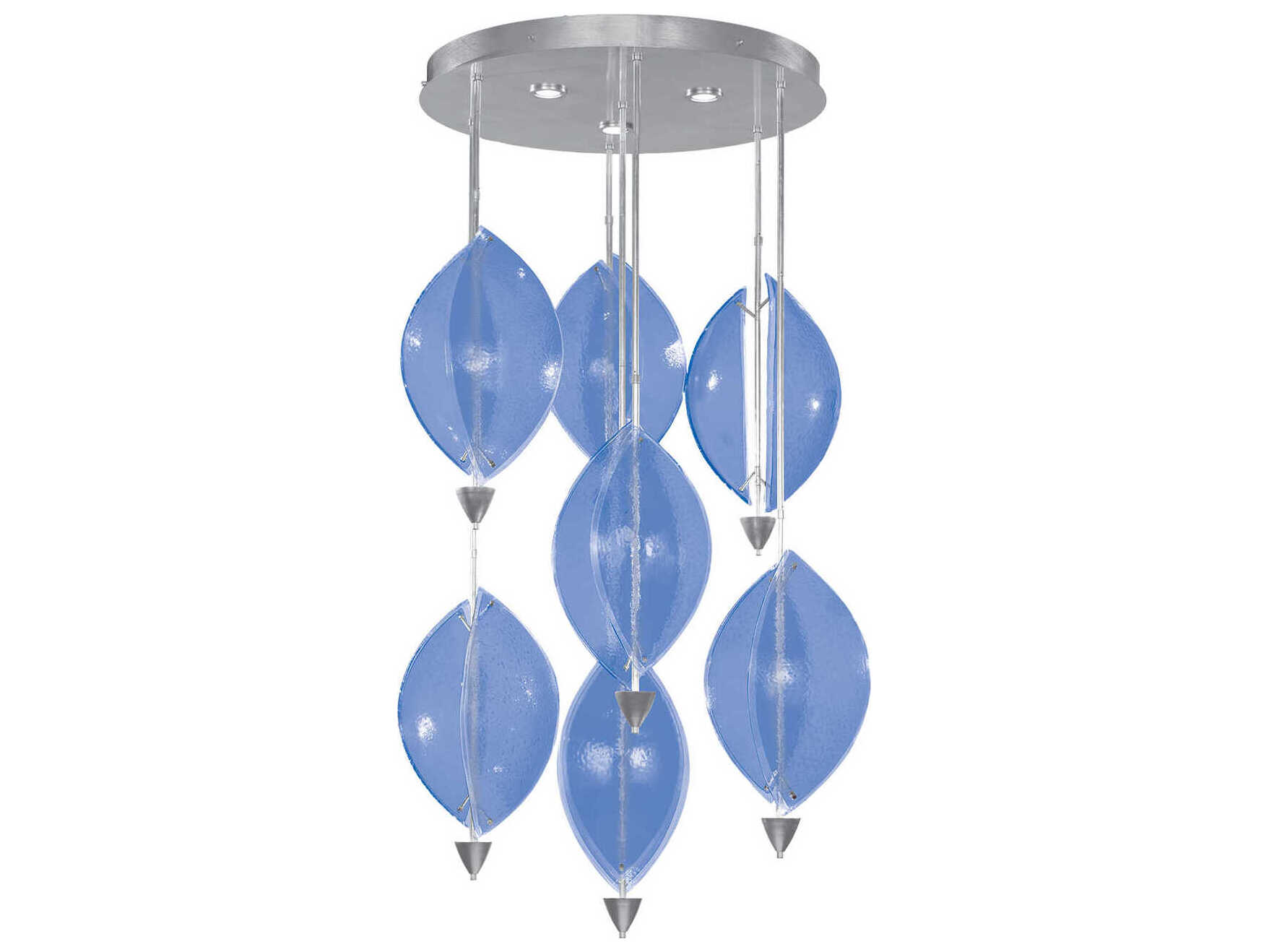 Fine Art Handcrafted Lighting Embark 10-Light Silver Pendant