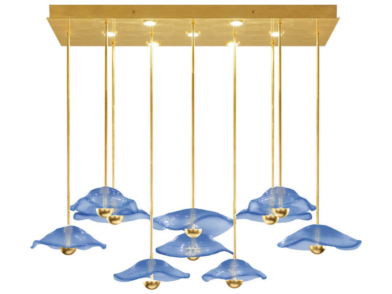 Fine Art Handcrafted Lighting Embark 17-Light Gold Island Pendant