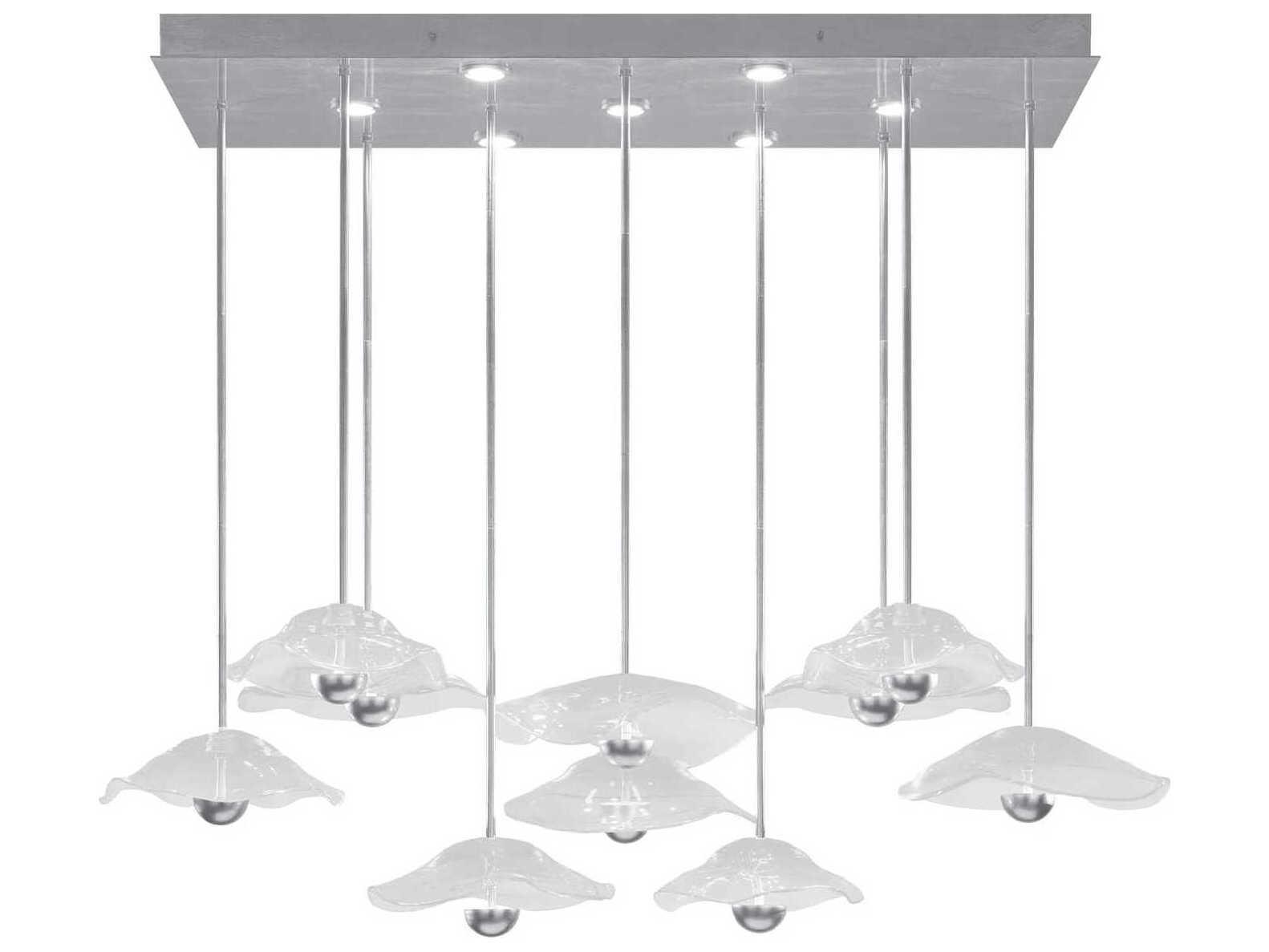 Fine Art Handcrafted Lighting Embark 17-Light Silver Island Pendant