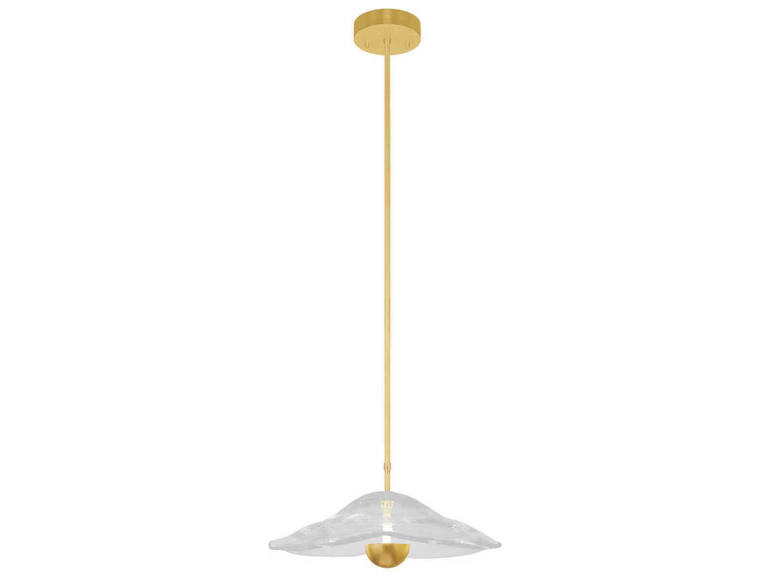 Fine Art Handcrafted Lighting Embark 1-Light Gold Pendant
