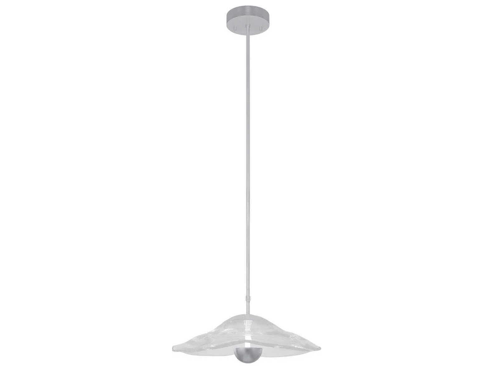 Fine Art Handcrafted Lighting Embark 1-Light Silver Pendant