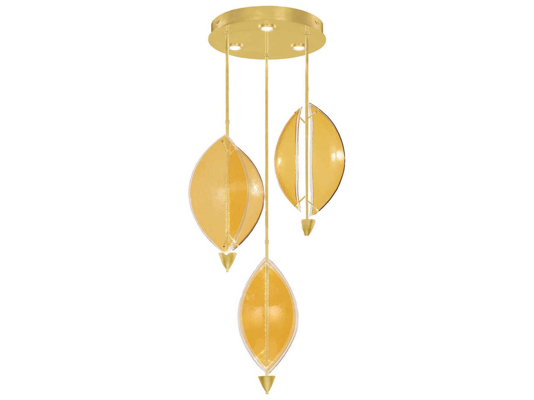 Fine Art Handcrafted Lighting Embark 6-Light Gold Pendant