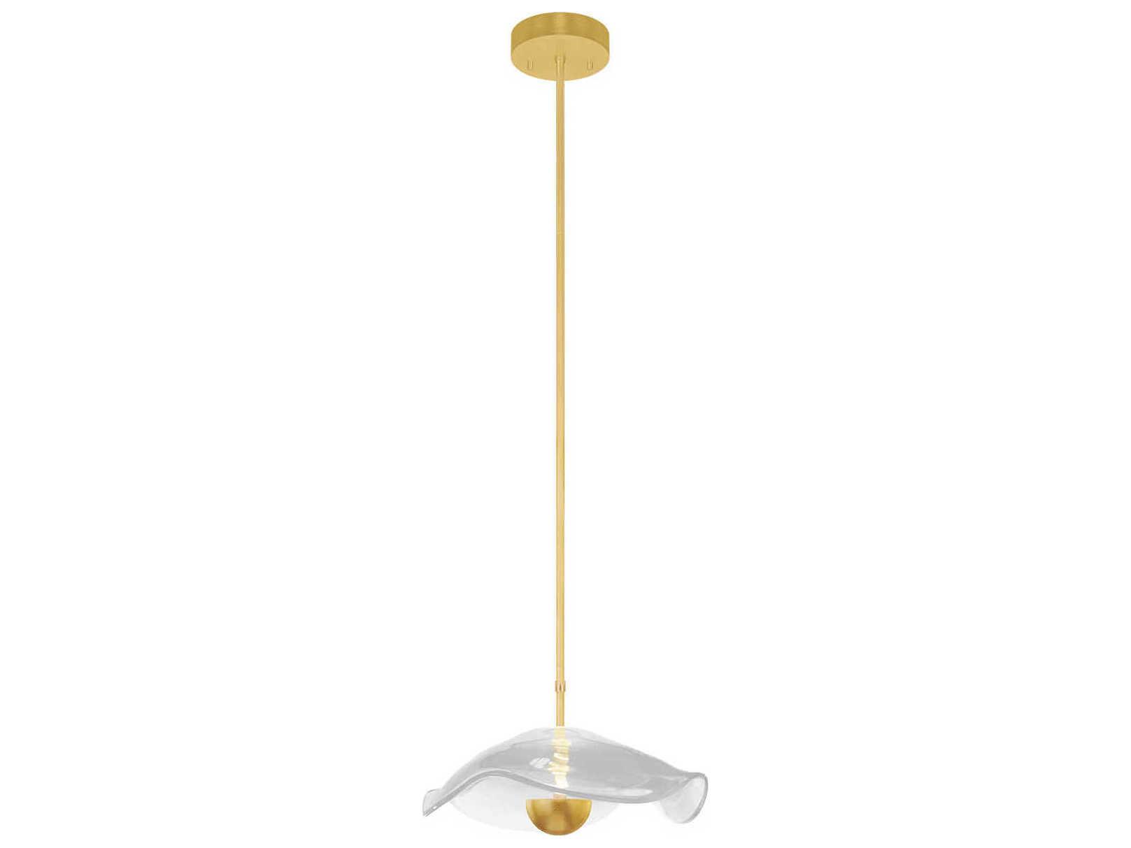 Fine Art Handcrafted Lighting Embark 1-Light Gold Mini Pendant