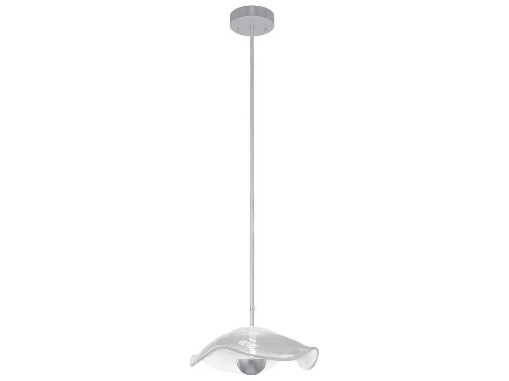 Fine Art Handcrafted Lighting Embark 1-Light Silver Mini Pendant